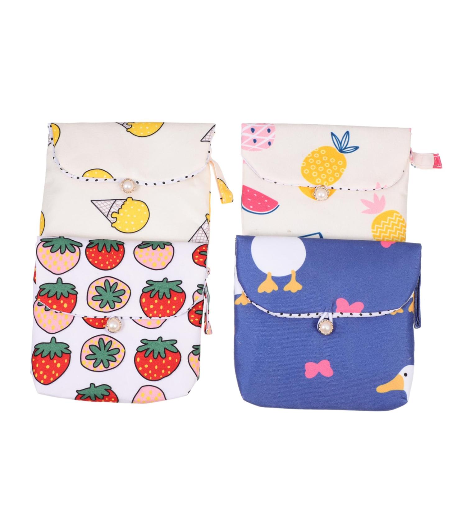 Buy Sewoart 4-Piece Women's Storage Bag Set - Stylish Diaper Bag & Portable Menstrual Pouch for Travel - Buy Online on GoSupps.com