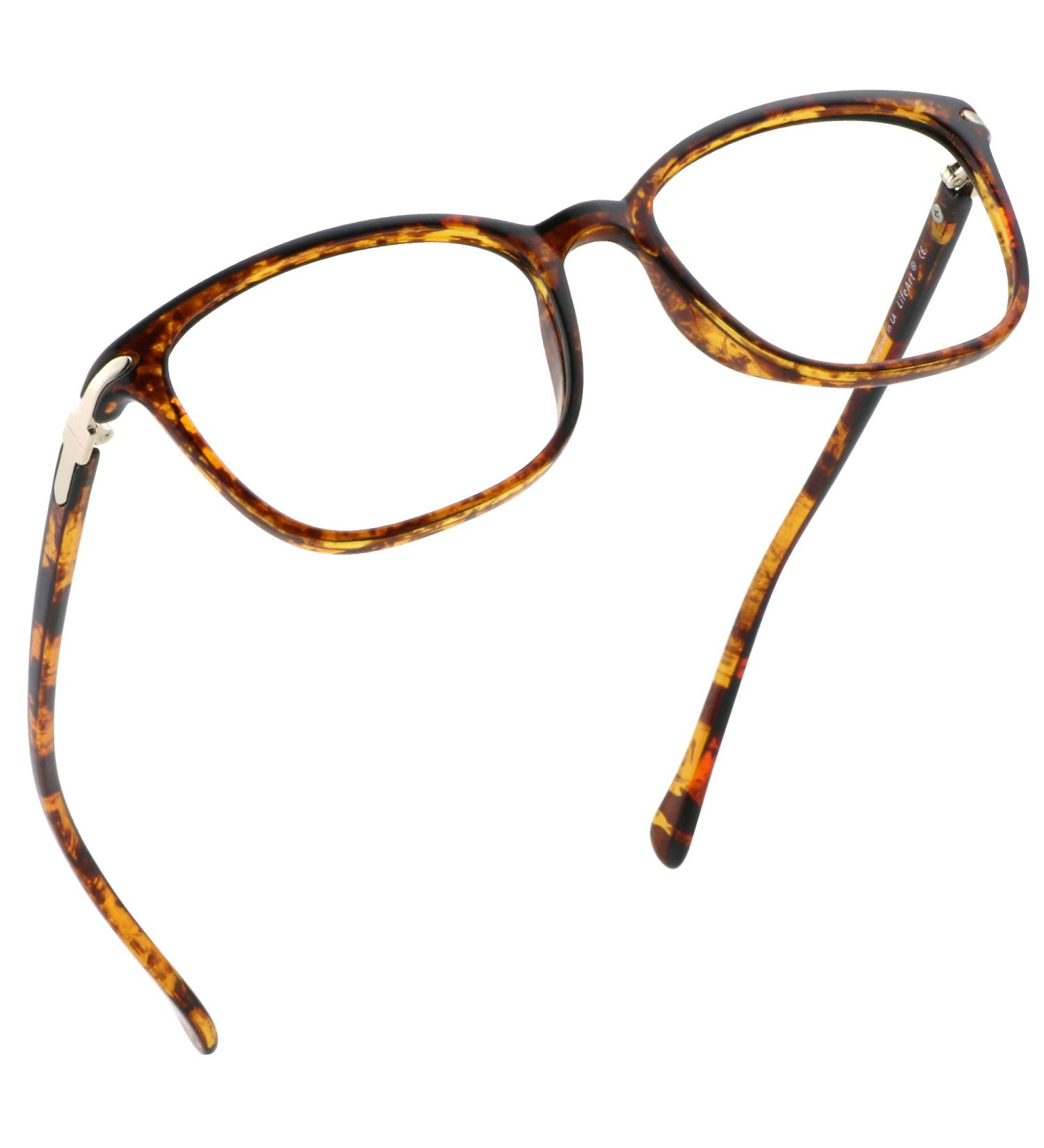 LifeArt Blue Light Blocking Glasses for Women and Men - Anti Eyestrain Computer Gaming TV Glasses - Tortoise No Magnification - Buy Online on GoSupps.com