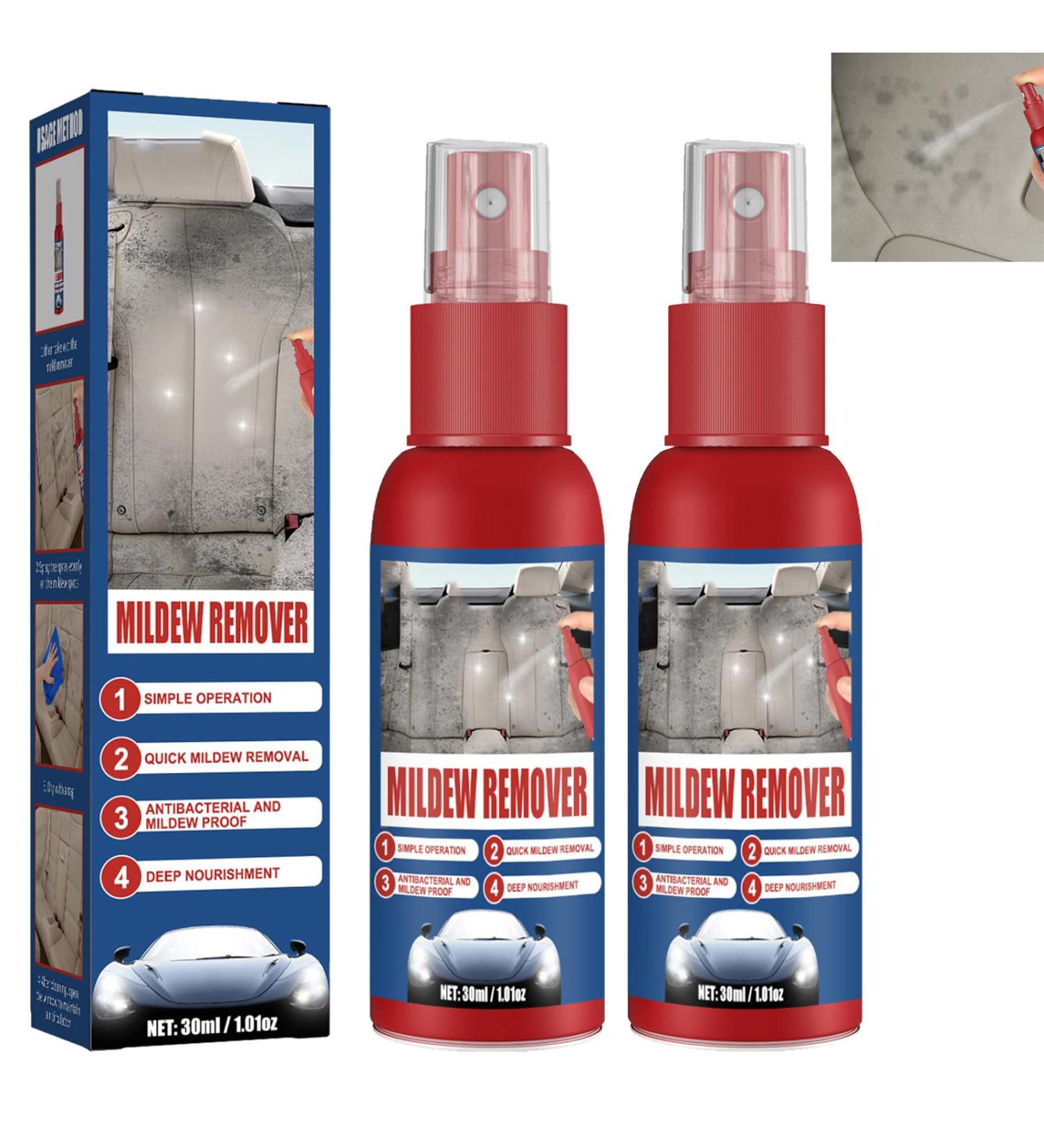 KOAHDE Automobile Mold Remover Spray Automotive Mold Cleaner Spray Automotive Interior Mold Cleaner Revolutionary Mould Remover Spray Mold and Mildew Remover Gel Car Mold Remover Cleaning 2PC - Buy Online on GoSupps.com