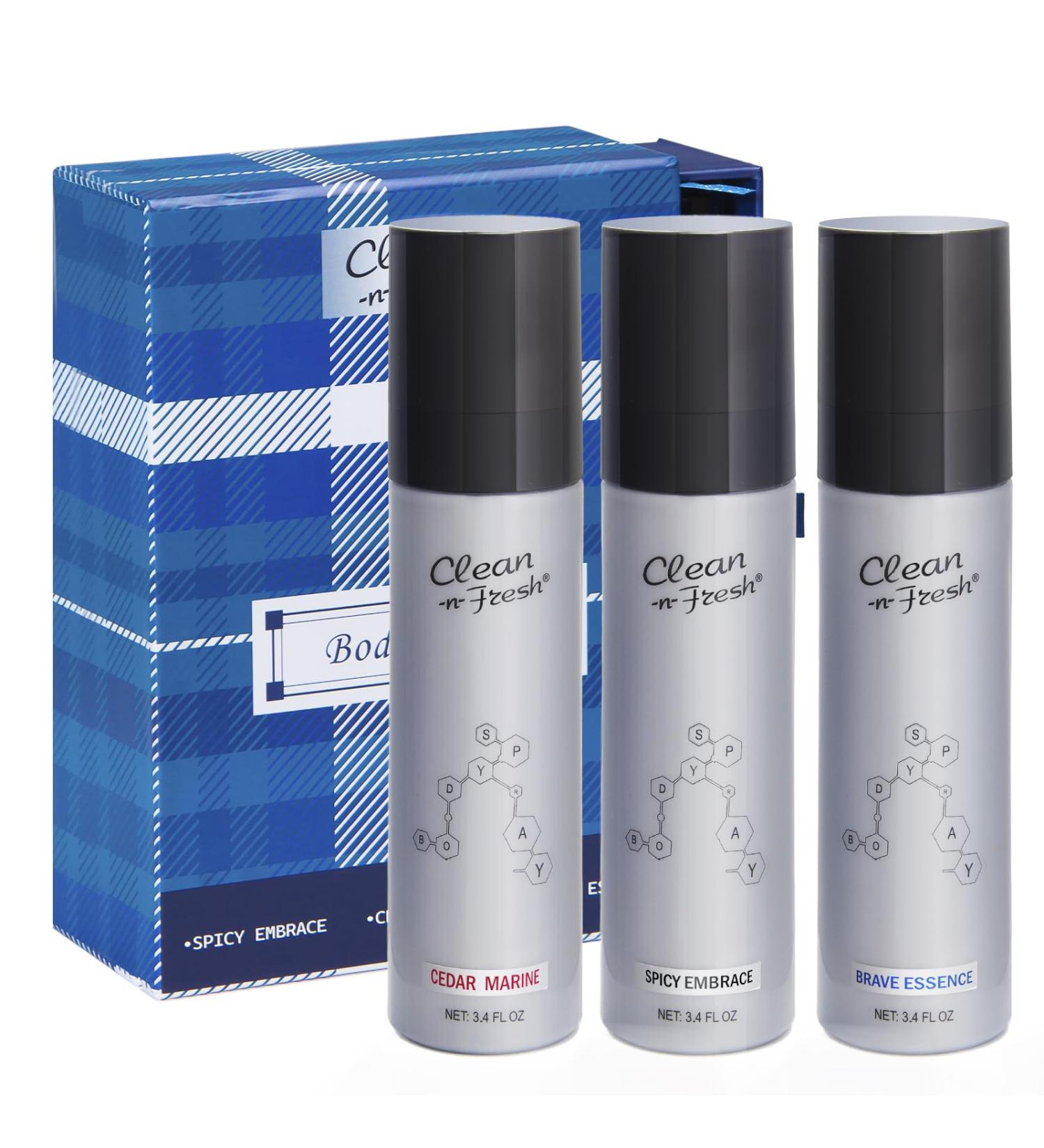 Clean-n-Fresh Fragrance Mist Body Spray for Men Each 3.4 Fl Oz/100 ML - Buy Online on GoSupps.com