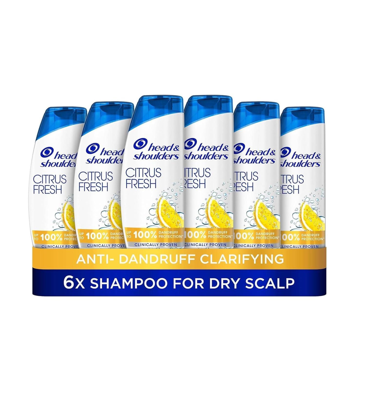 Head & Shoulders Shampoing frais aux agrumes pour cheveux gras lot de 6 Agrume 250 ml (Lot de 6) - Buy Online on GoSupps.com