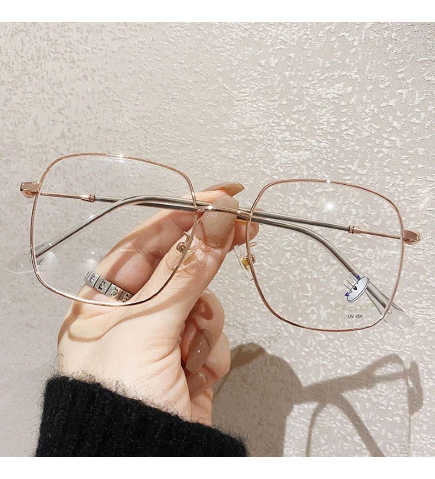 HomeSoGood Oversized Blue Light Blocking Glasses | Retro Metal Frame for Computer & Gaming | Stylish Eye Accessories for Men & Women - Buy Online on GoSupps.com