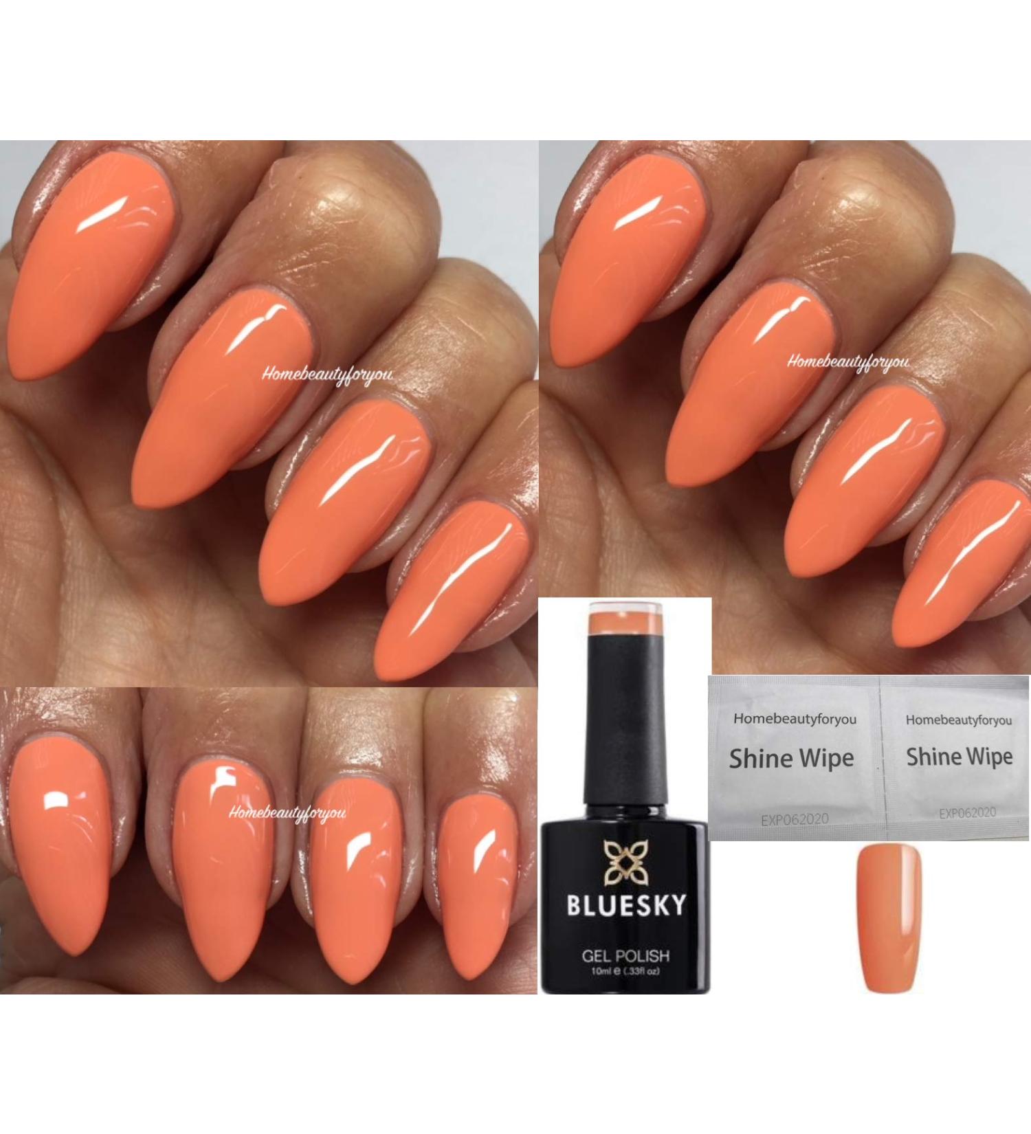 Bluesky GEL NAIL POLISH PEACH Blooming Dahlia Peach Pastel Summer Vibes SV02 UV LED Soak - Buy Online on GoSupps.com