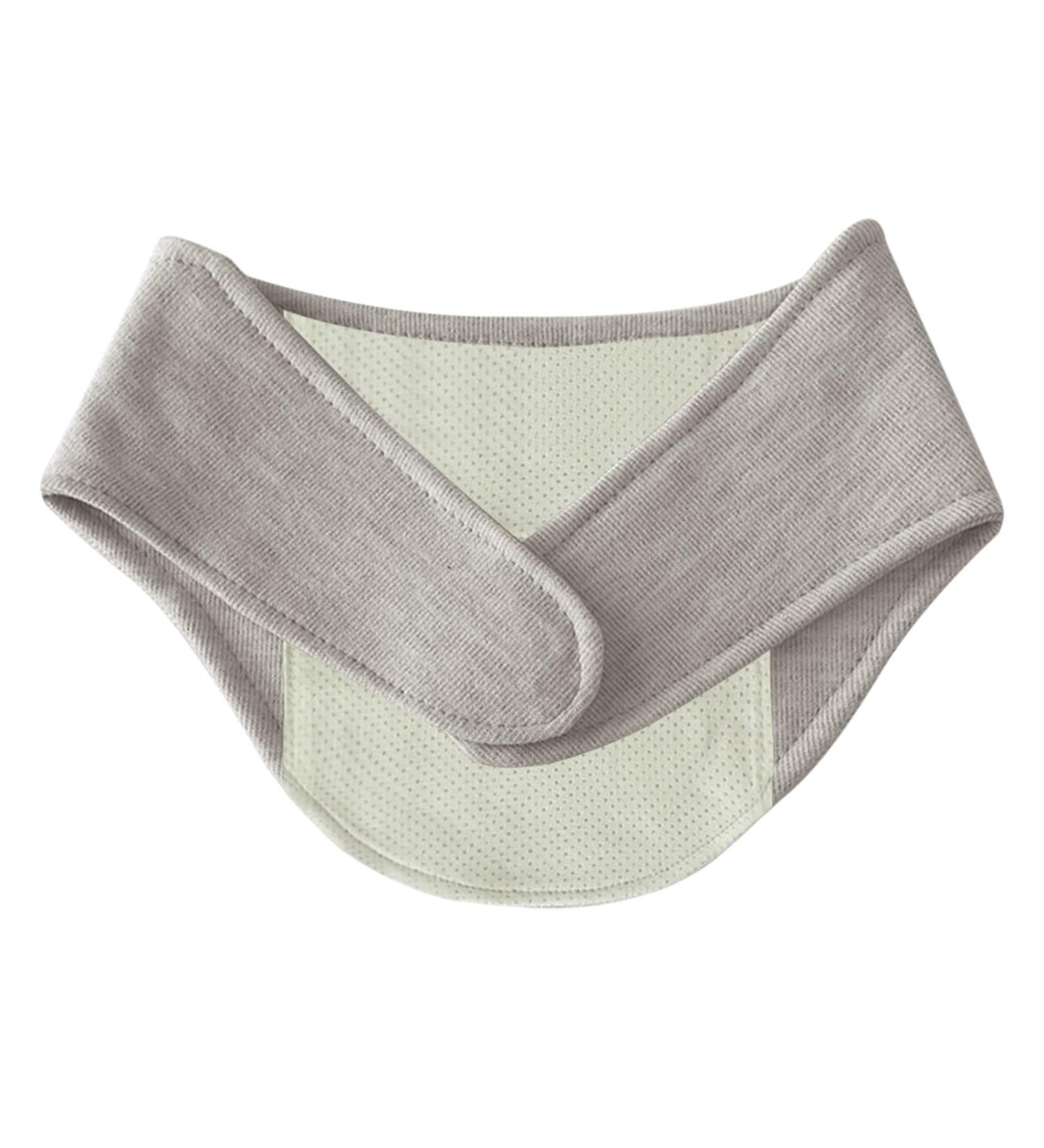 Self-Warming Tourmaline Neck Pad & Strap - Relief for Office Neck Pain | Velcro Fastener & Pocket - Mocha - Buy Online on GoSupps.com