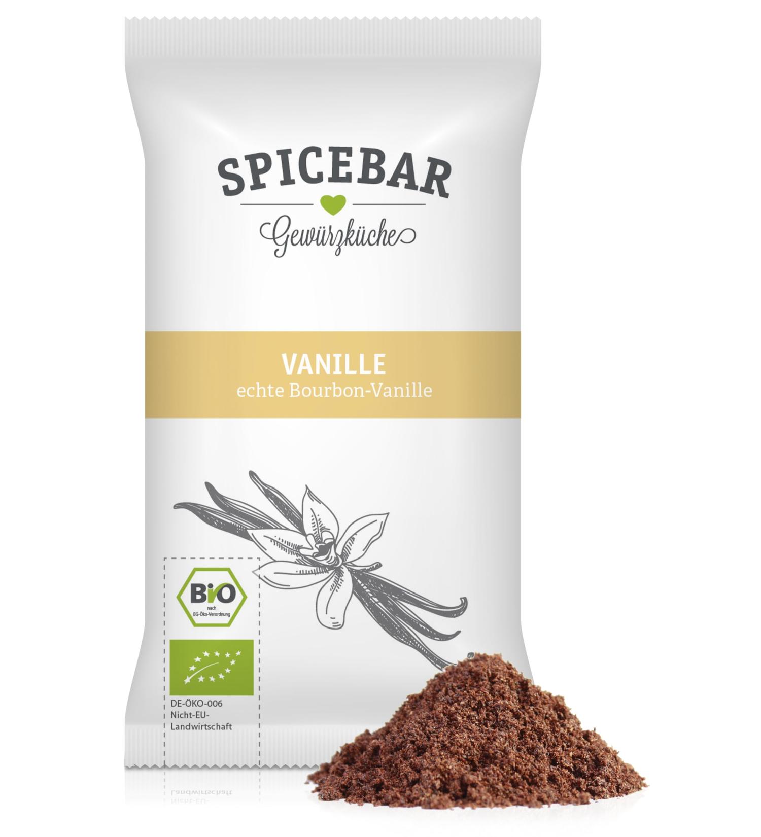 Buy Spicebar ORGANIC Bourbon Vanilla Powder 5g - Premium Quality from Madagascar | International Shipping Available - Buy Online on GoSupps.com