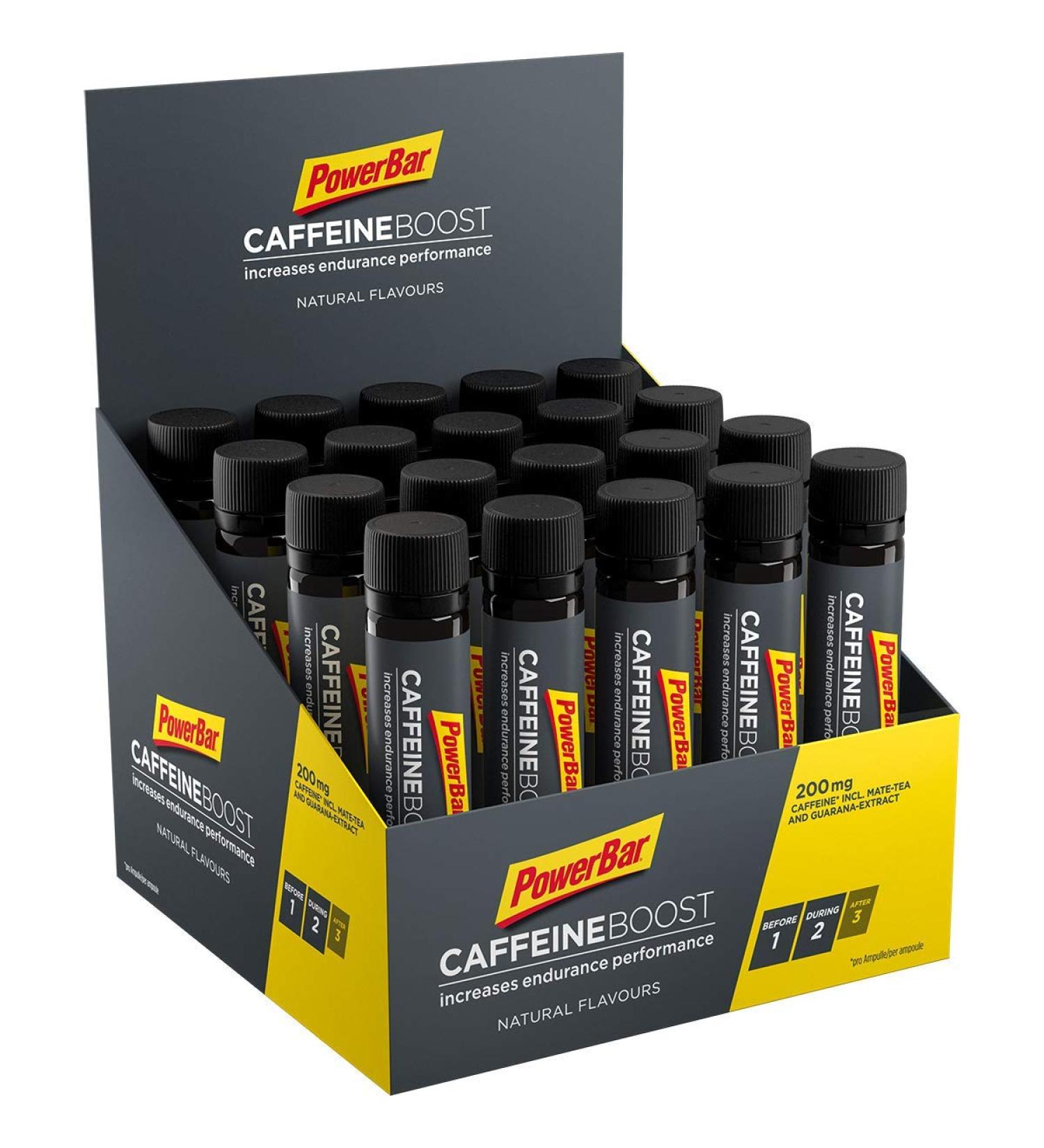 Powerbar Caffeine Boost Ampoules 20x25ml | 200mg Caffeine Supplement for Energy Boost - Ship Worldwide - Buy Online on GoSupps.com