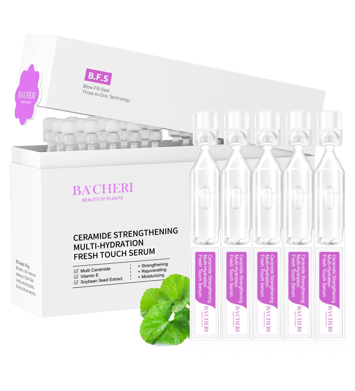 Ceramide Serum for Dry Sensitive Skin Ceramide Complex with Hyaluronic Acid Hydrates & Repairs Skin Barrier Soothes Redness & Irritation 1.8ml x 30 Ampoules - Buy Online on GoSupps.com