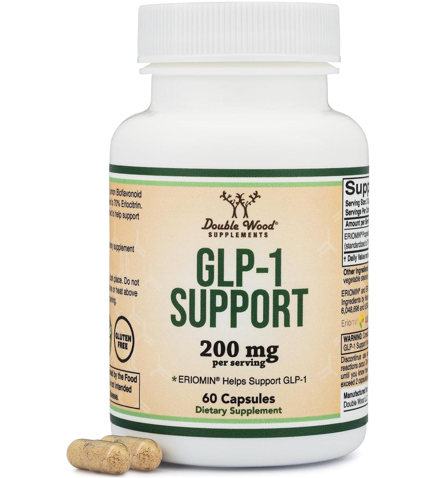GLP-1 Supplement - Clinically Studied Bioflavonoid Extract to Help Support Natural GLP 1 Levels and Promote Gut Health (200mg 30 Servings) Std to 70% Eriocitrin and 5% Hesperidin by Double Wood - Buy Online on GoSupps.com