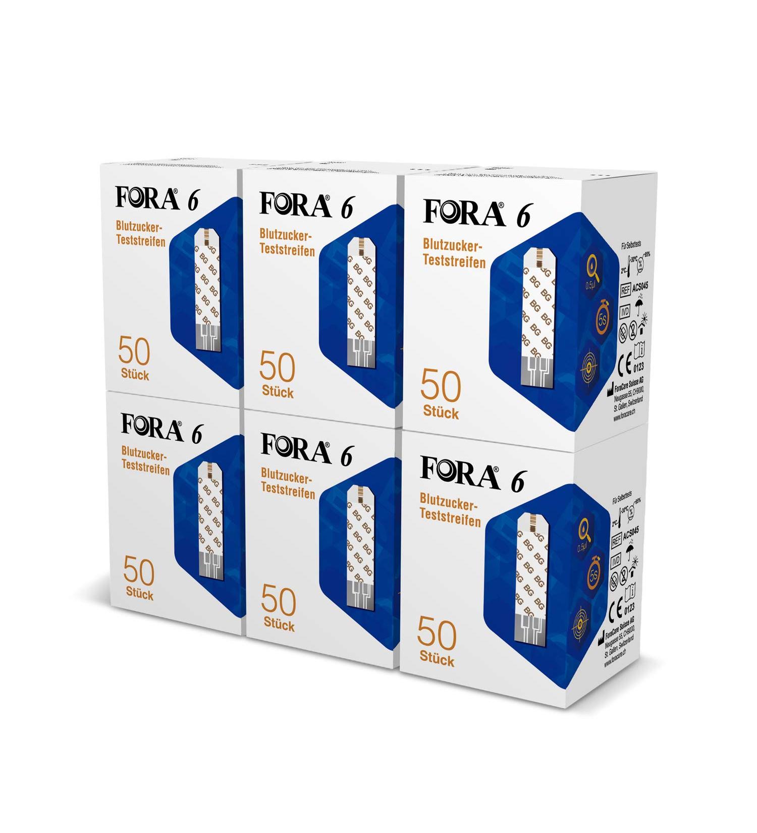 FORA Blood Glucose Test Strips - 50pcs Vial | Accurate Glucose Monitoring - International Shipping Available - Buy Online on GoSupps.com