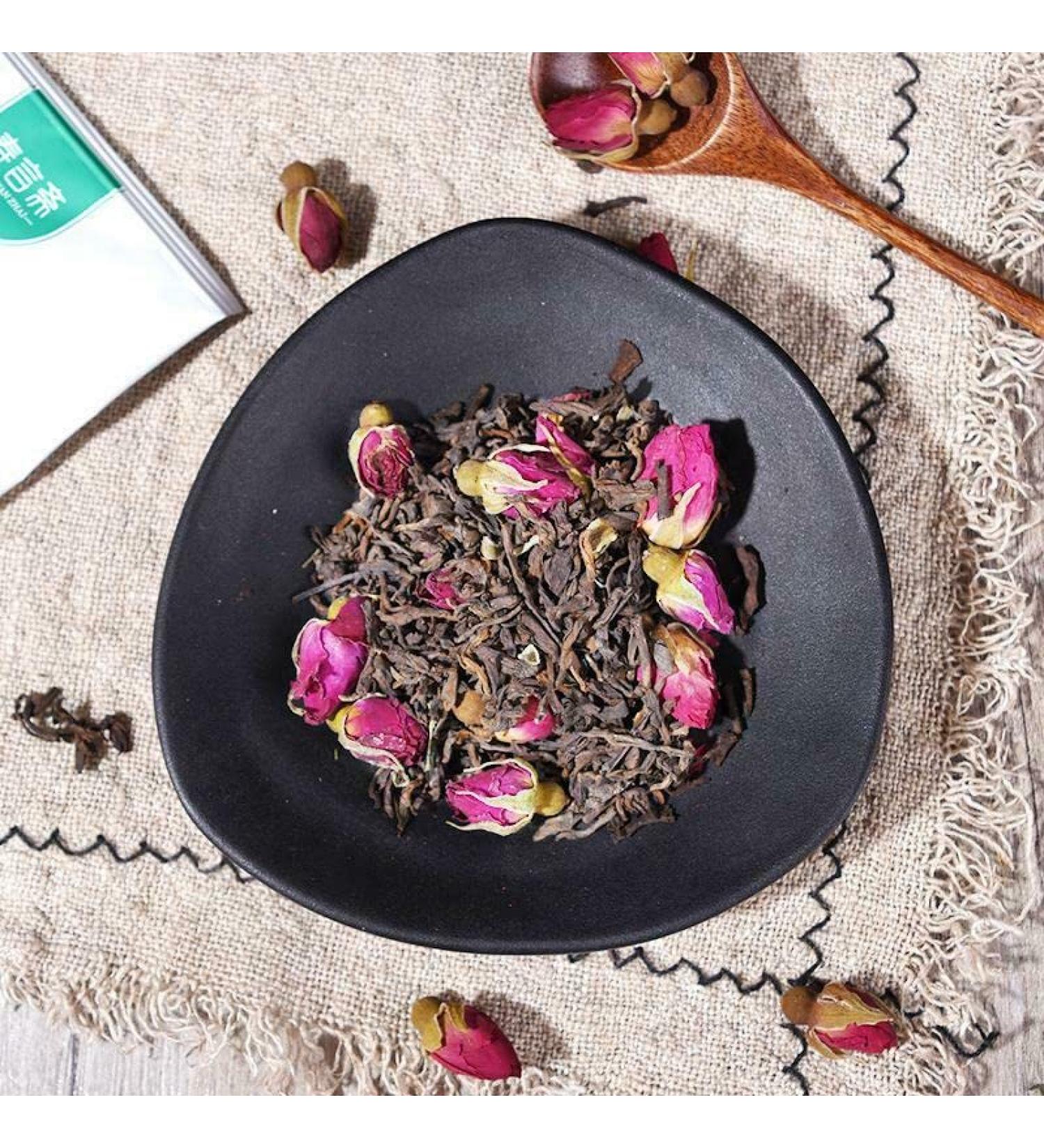 Th Rose Pu'er Th noir Pu-Erh de Chine Paquet de sachets de th Triangle 45g / 15 sachets - Buy Online on GoSupps.com
