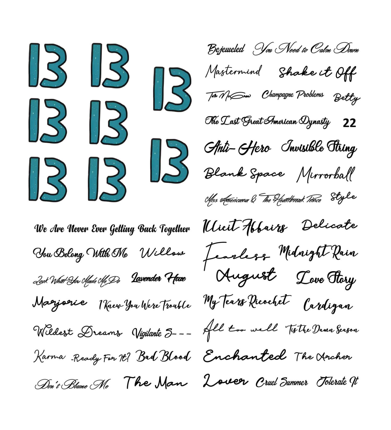 Black Butterfly Album Lyrics Temporary Tattoos - Perfect Singer Gift for Fans - Buy Online on GoSupps.com