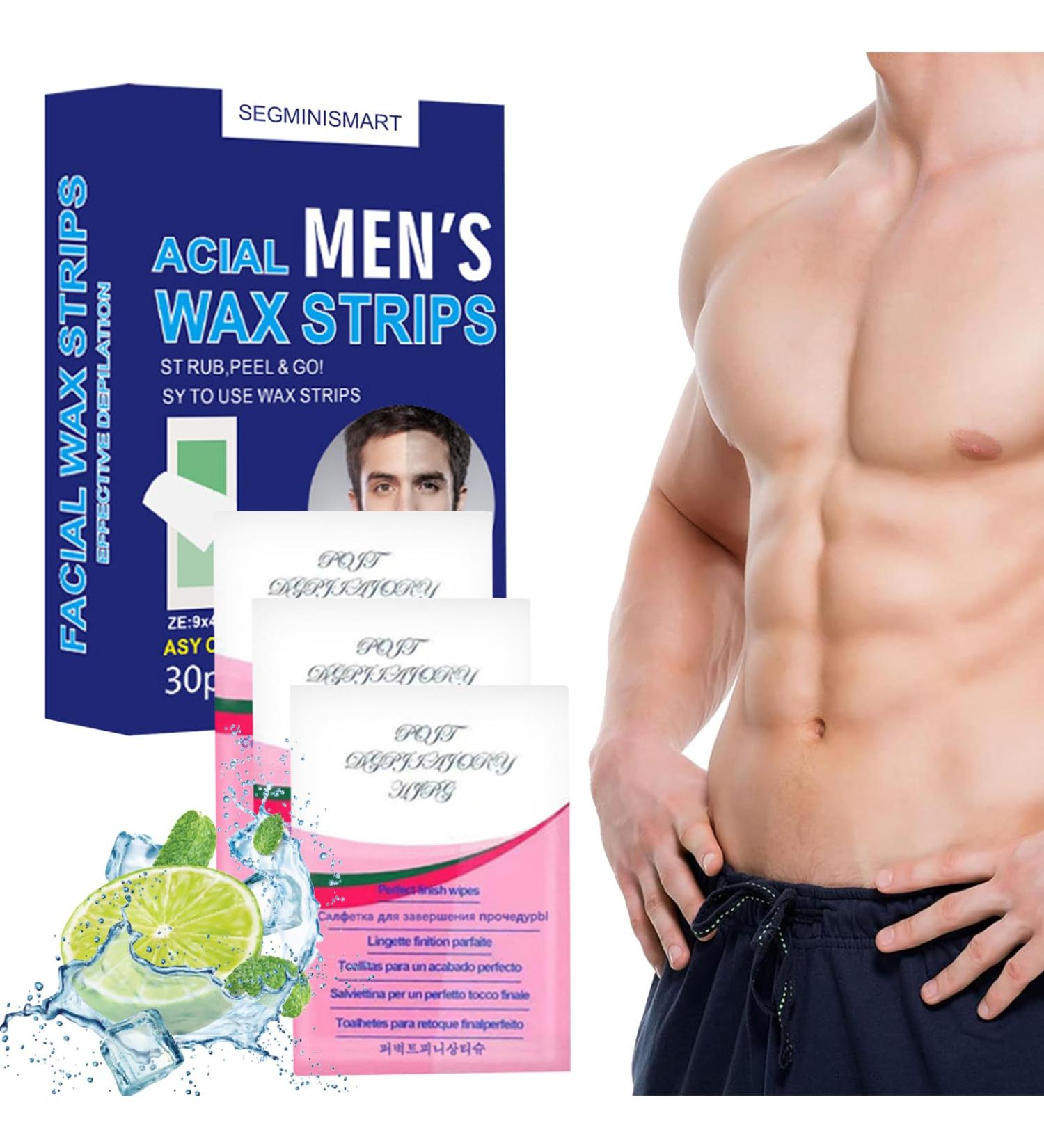 30-Piece Wax Strips Hair Removal Set for Face - Cold Wax for Lips & Eyebrows All Skin Types Men's Hair Removal - Buy Online on GoSupps.com