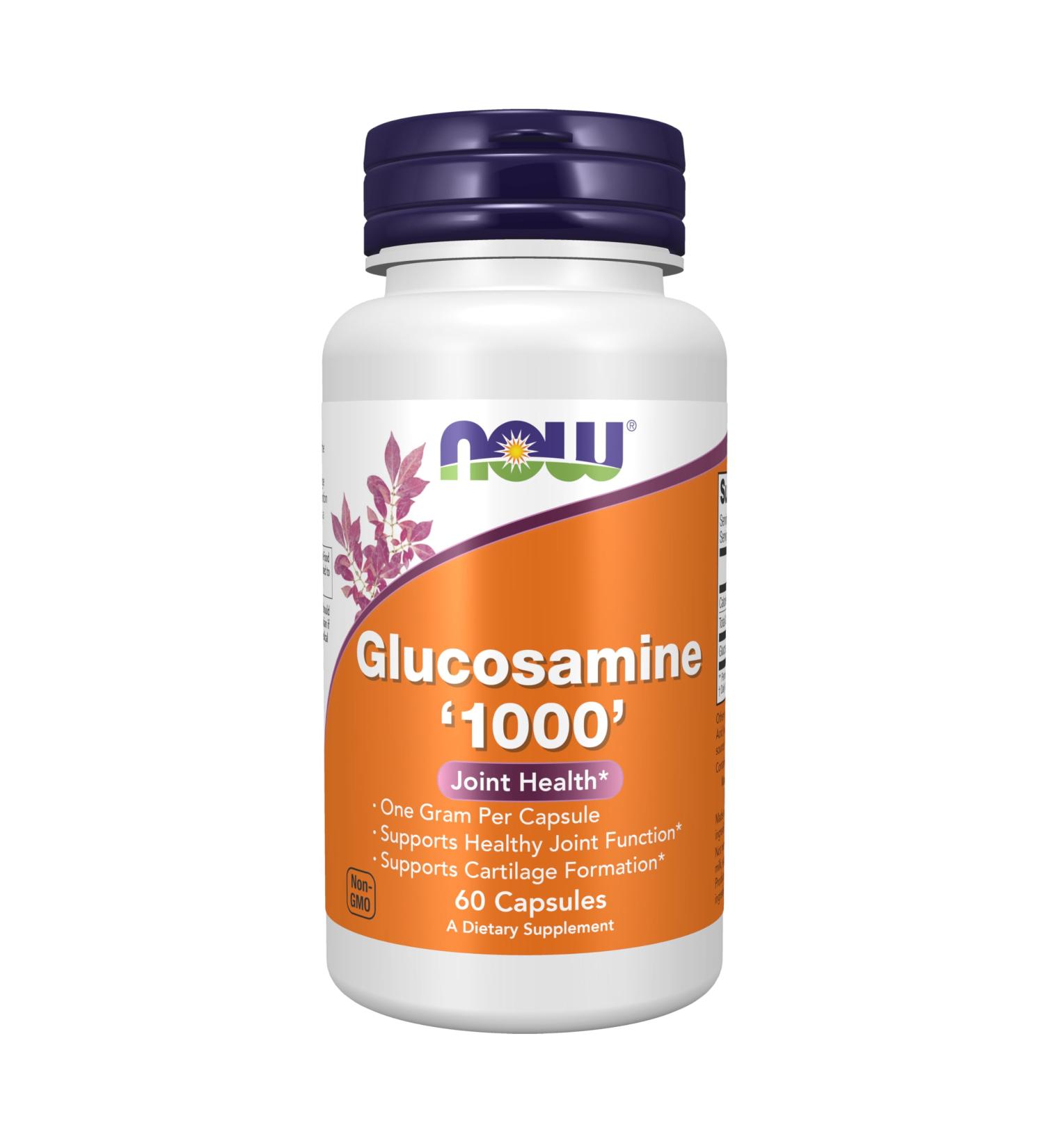 NOW Foods Glucosamine 1000 mg - UL Certified Dietary Supplement 60 Veg Capsules for Joint Health International Shipping Available - Buy Online on GoSupps.com