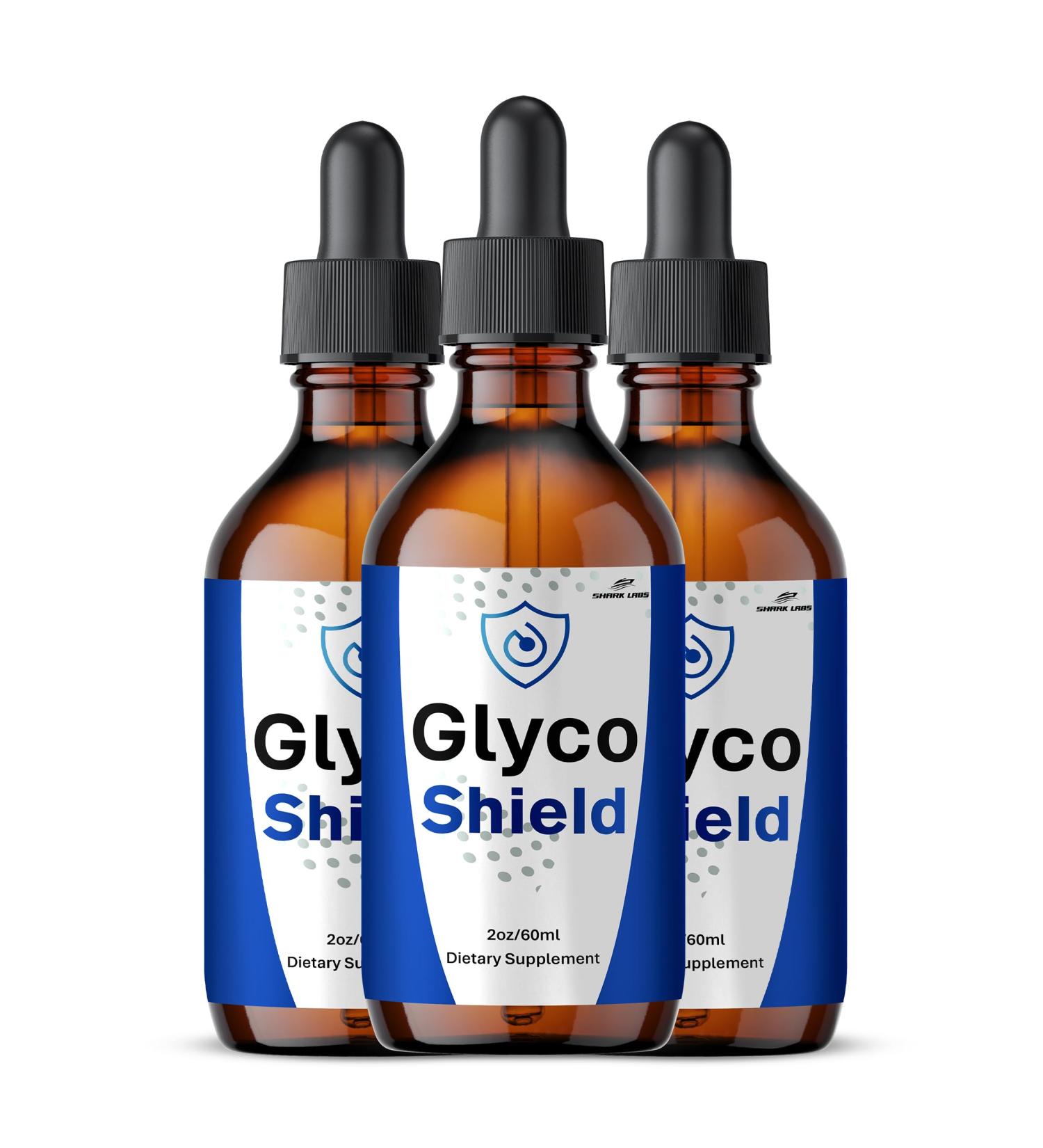 (3 Pack) Glyco Shield Drops All Natural Blood Formula Support GlycoShield Liquid Supplement for Men and Women Maximum Strength - Buy Online on GoSupps.com