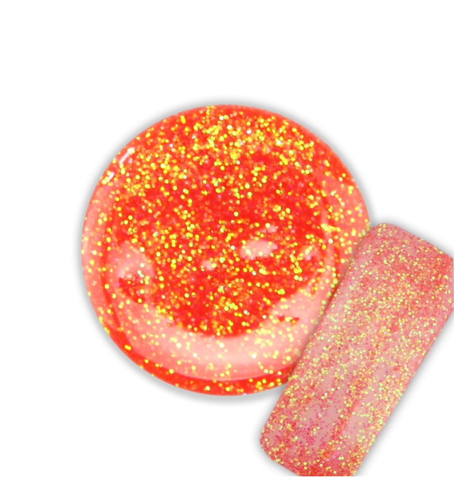 UV Colour Fusion Glitter Gel - sparkling red 5ml