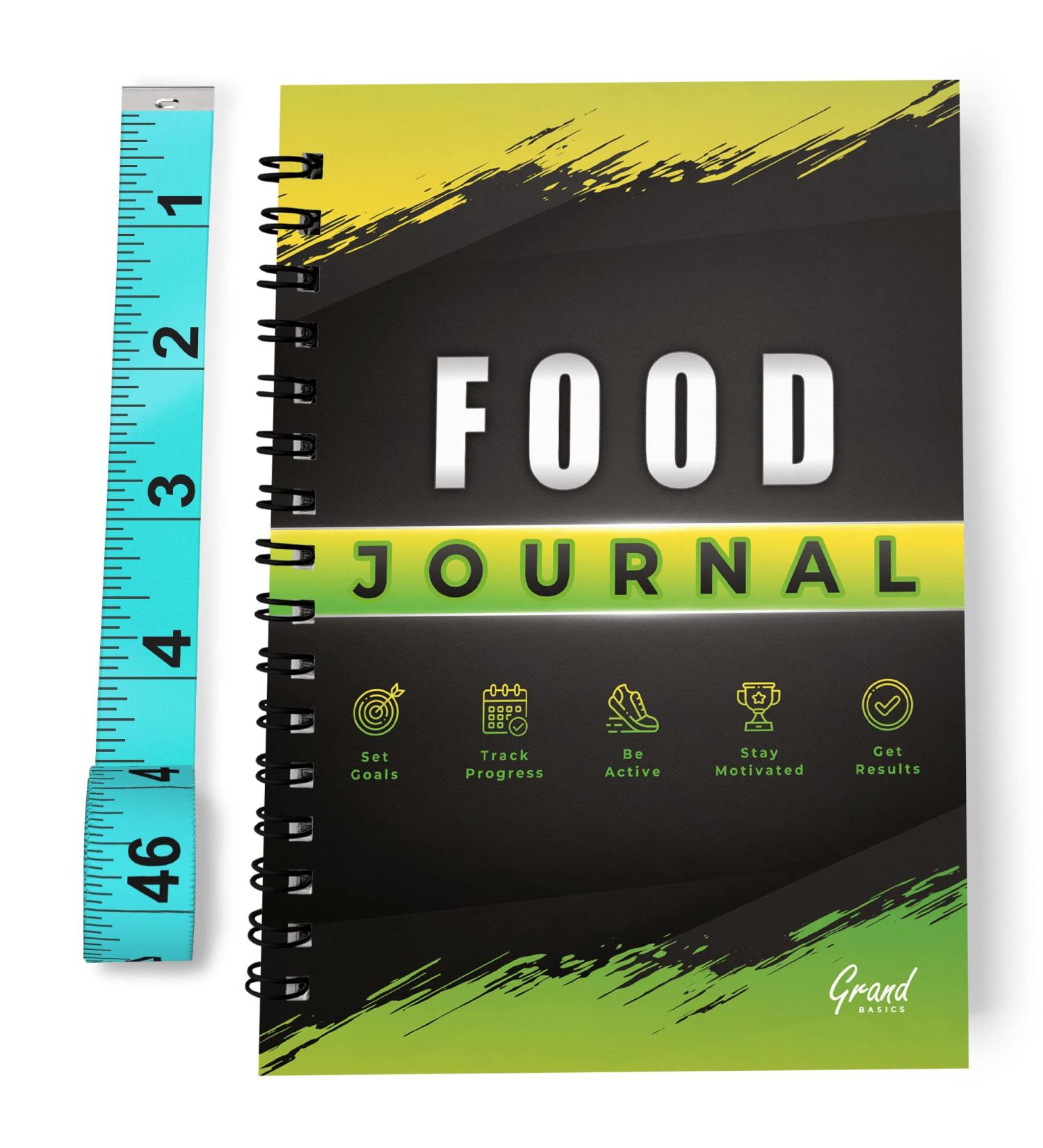 Advanced Food Journal for Women & Men - Daily Nutrition & Weight Loss Tracker with Body Measuring Tape - Diet Planner for Weightloss & Meal Tracking - Buy Online on GoSupps.com