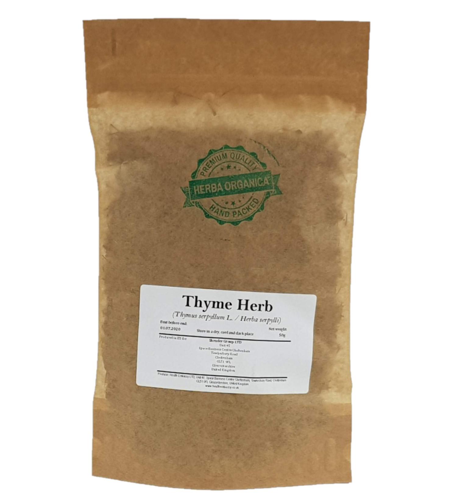 Herba Organica Herbe de Thym Serpolet Tisane - Thymus Serpyllum L - Thyme Herb Tea (50g) 50 g (Lot de 1)