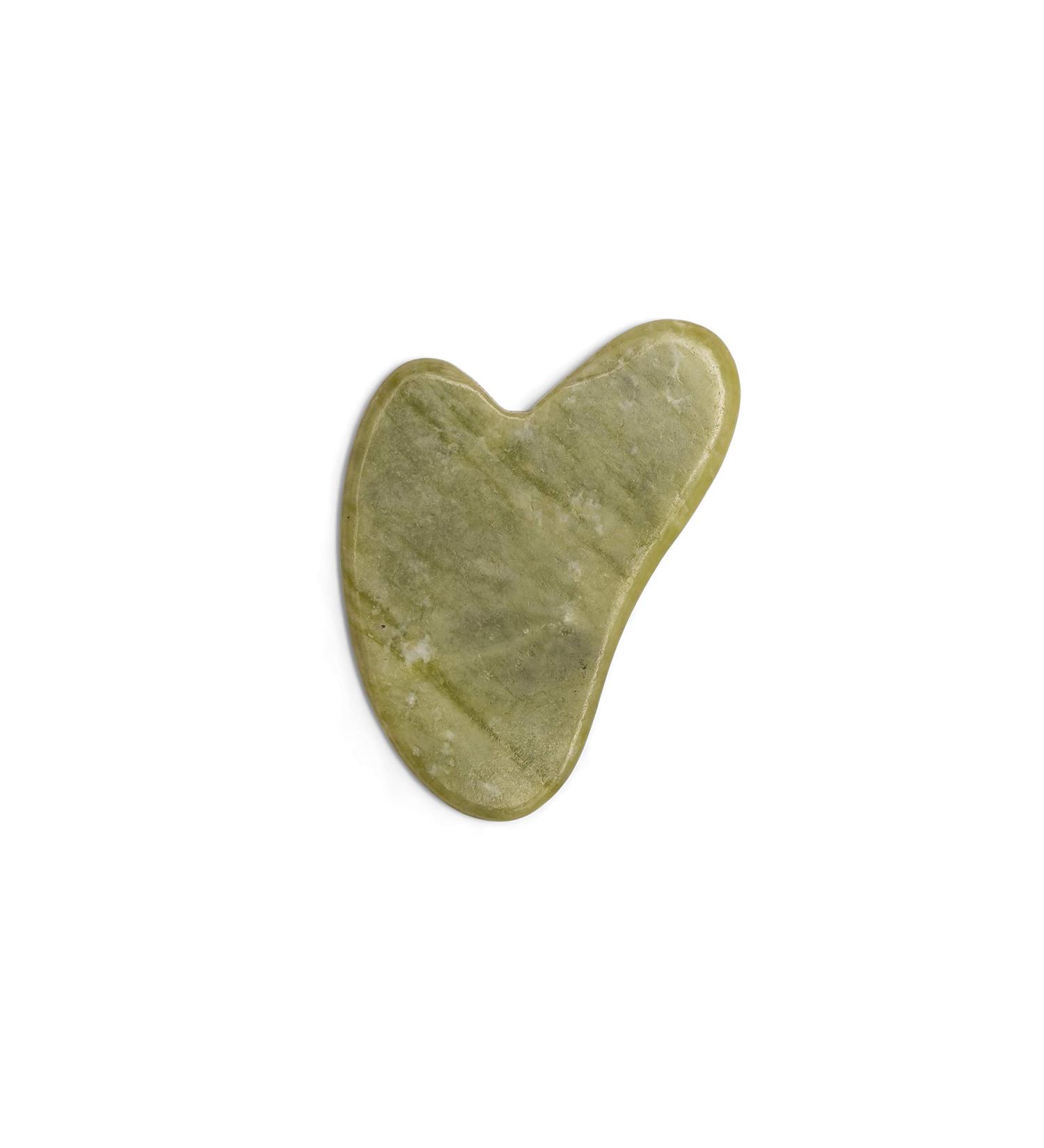 Zo Ayla Gua Sha Facial Massage Tool - Natural Jade Stone (Green) - Buy Online on GoSupps.com