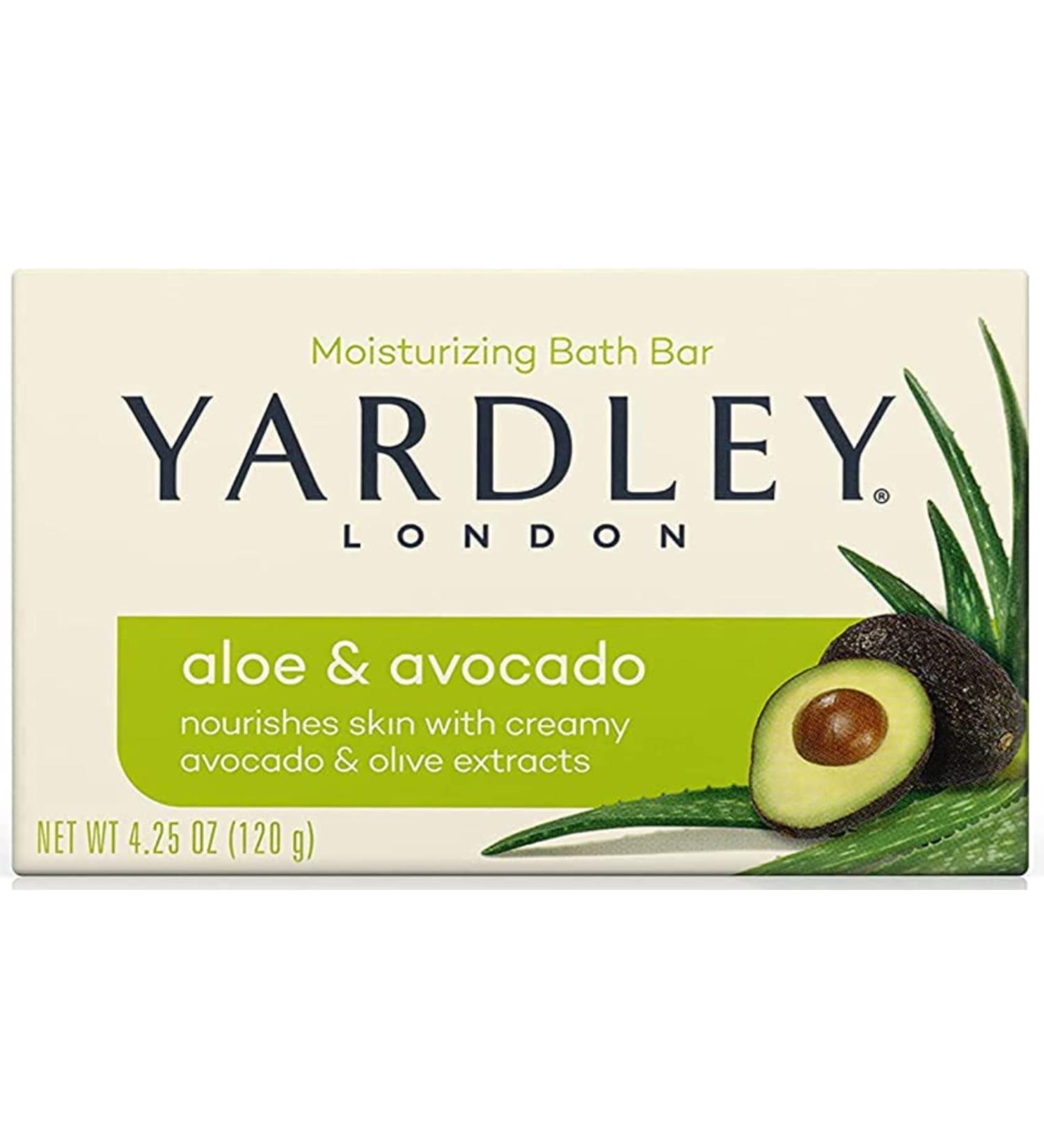Buy Yardley London Aloe and Avocado Bath Bar (4 Pack) - Moisturizing & Refreshing Soap - 4.25oz Each Ship Internationally - Buy Online on GoSupps.com