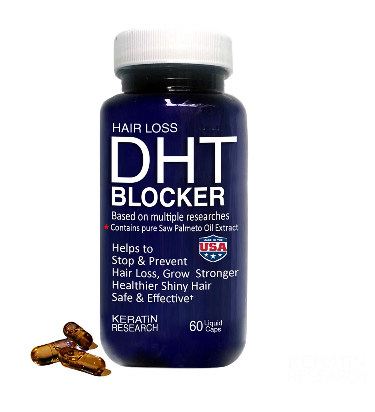 Hair Loss DHT Blocker - Pure Saw Palmetto Oil to Prevent & Strengthen Hair Roots | USA Shipping - Buy Online on GoSupps.com