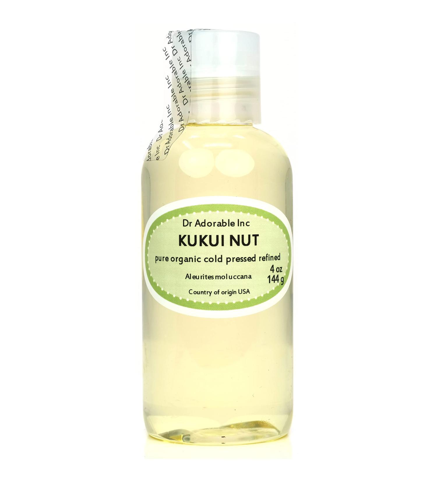 Buy Dr. Adorable Kukui Nut Oil 4 oz - 100% Pure Natural Organic Cold Pressed - International Shipping Available - Buy Online on GoSupps.com