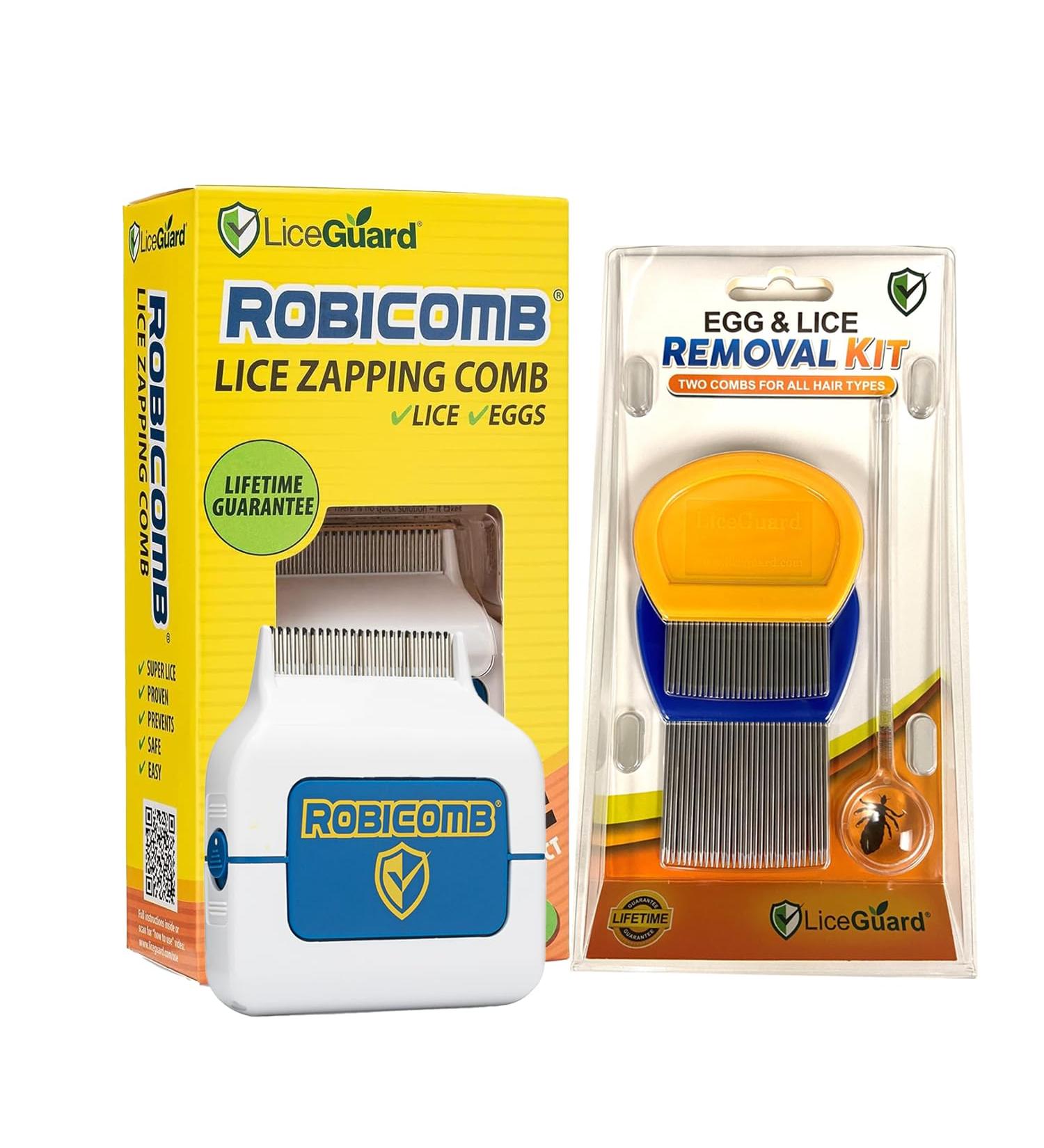 Buy LiceGuard RobiComb - Electric Head Lice Disabler & Nit Removal Comb | Fast Effective Lice & Egg Removal Worldwide Shipping - Buy Online on GoSupps.com