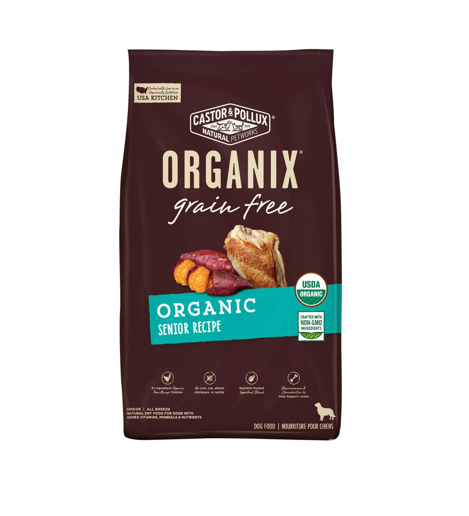 Castor & Pollux Organix Grain Free Organic Senior Dog Food - 4lb Bag - Buy Online on GoSupps.com