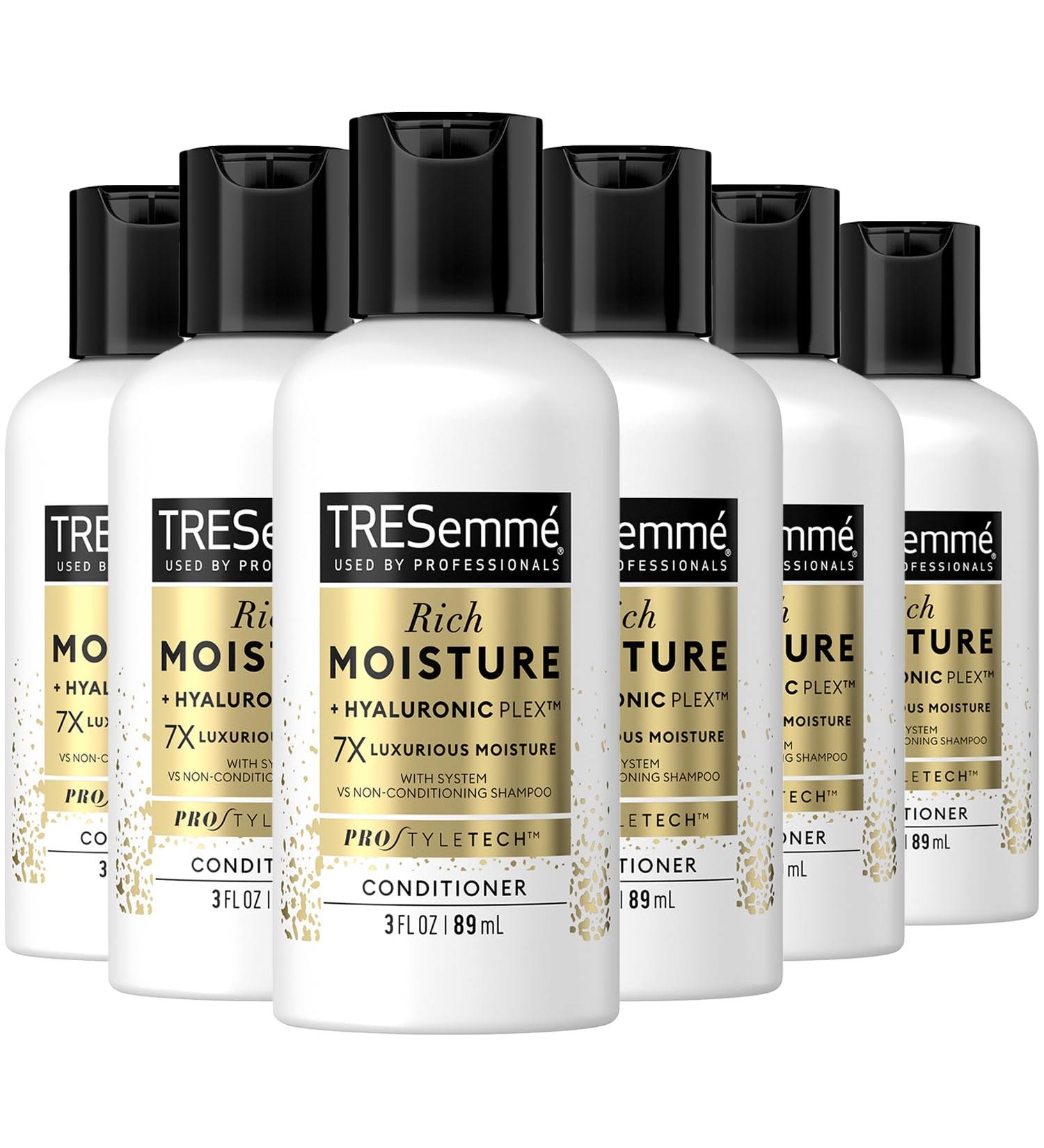 Buy TRESemm Moisture Rich Conditioner with Ceramide & Hyaluronic Acid - Travel Size 3 Oz (Pack of 6) | Best Hair Care for Damaged Hair - Shop Internationally - Buy Online on GoSupps.com