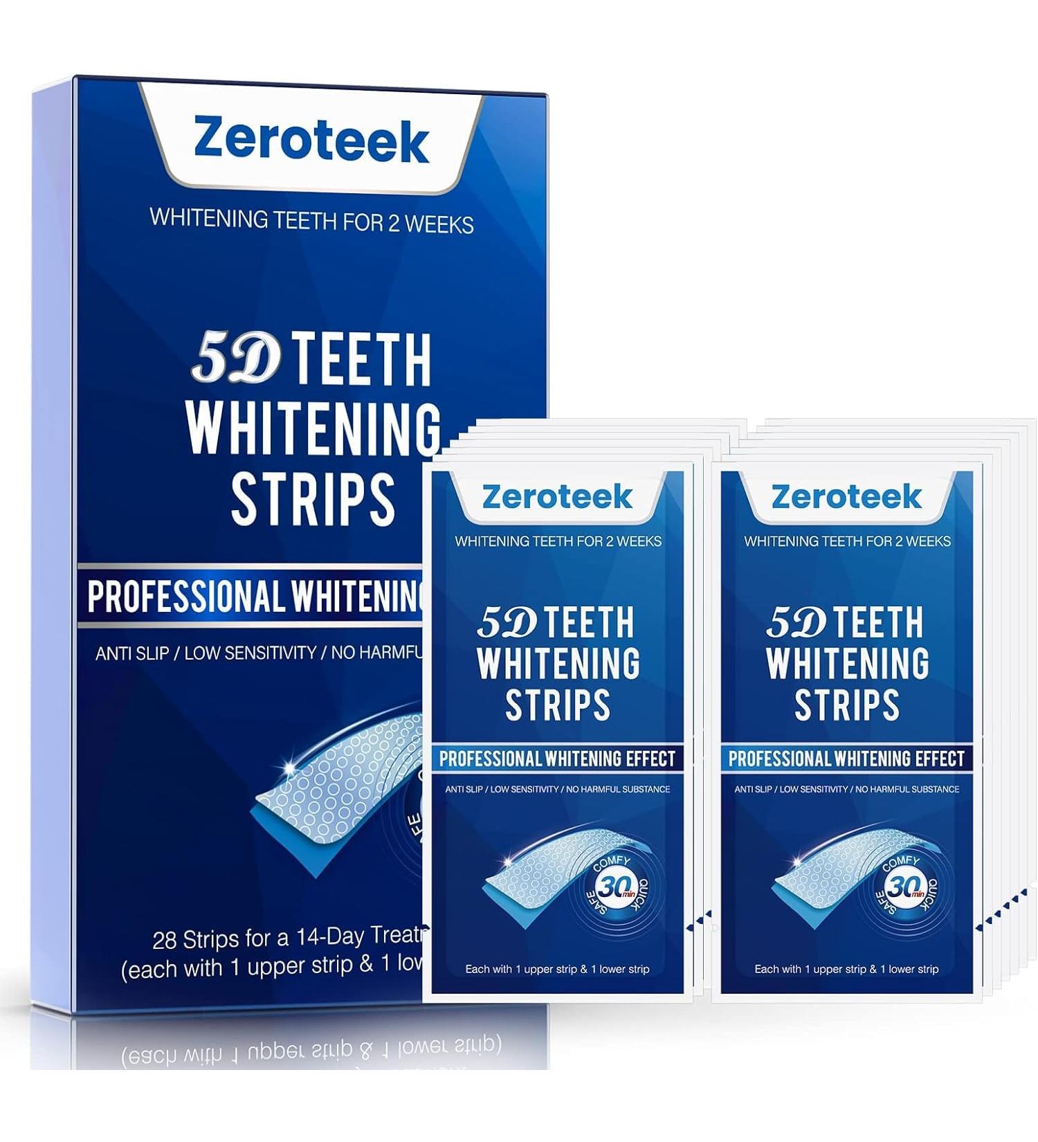 Teeth Whitening Strips 5D Snow Whitening Advanced Kit 20+ Treatments & 1 Hour Express Treatments Reduced Sensitivity Effectively Removes Coffee Stains  - Buy Online on GoSupps.com