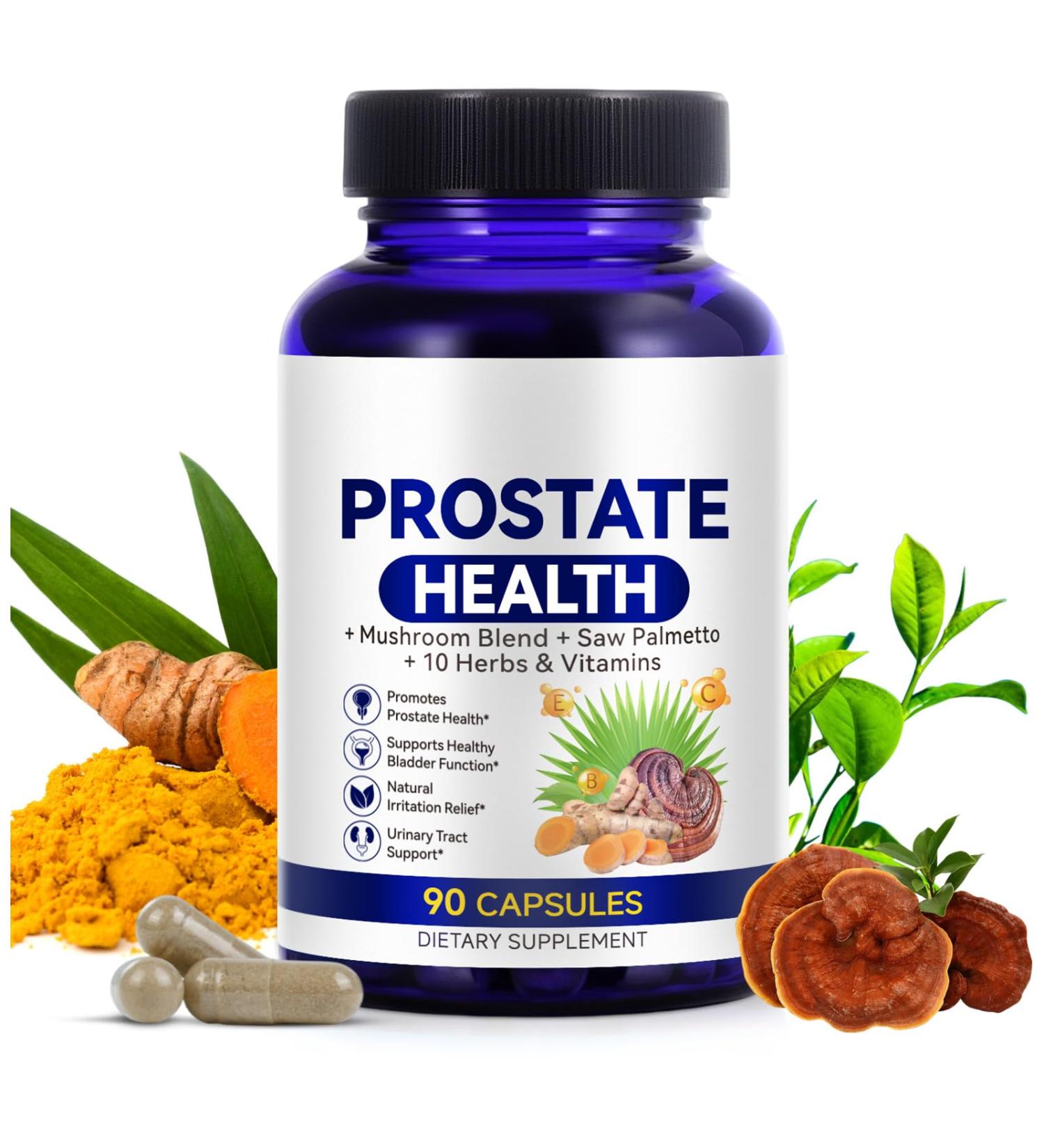 Pegciz Prostate Health Supplement for Men Saw Palmetto Stinging Nettle & Beta-Sitosterol for Urinary Flow & Prostate Support 90 Vegetarian Capsules (1 Month Supply) - Buy Online on GoSupps.com