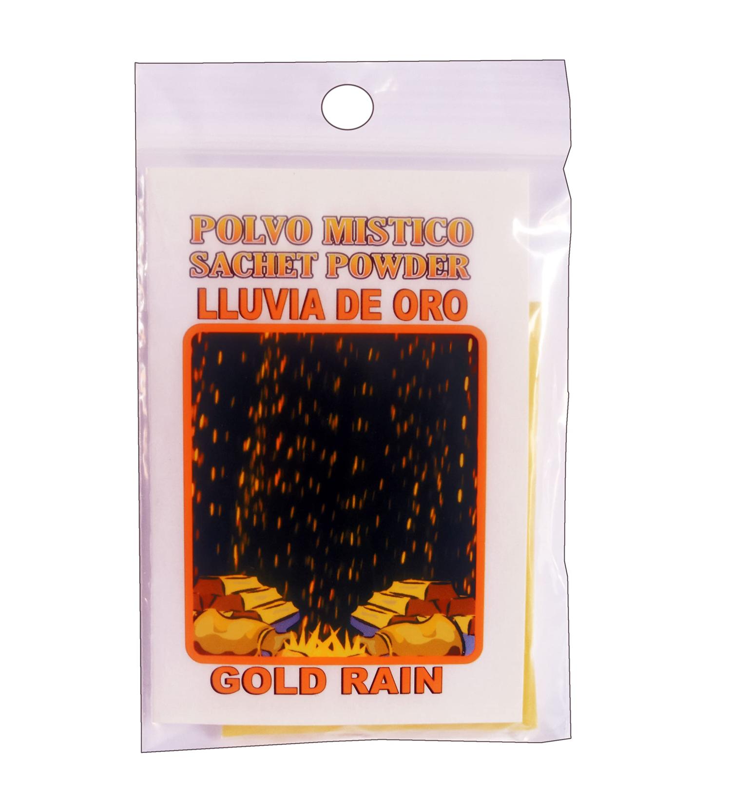 12 Pcs Gold Rain Sachet - Lluvia de Oro Polvo en Bolsa 1/2oz