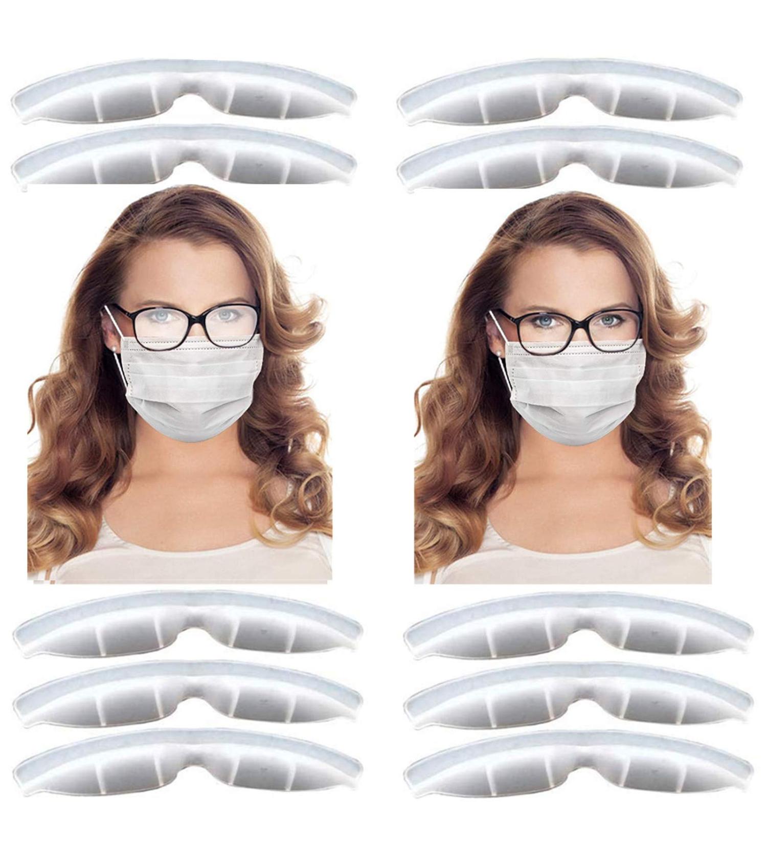 Clear Anti-Fog Nose Bridge Pads - 5pcs Silicone Self-Adhesive Strips for Mask, Comfortable Seal Cushion for DIY Crafting - Buy Online on GoSupps.com
