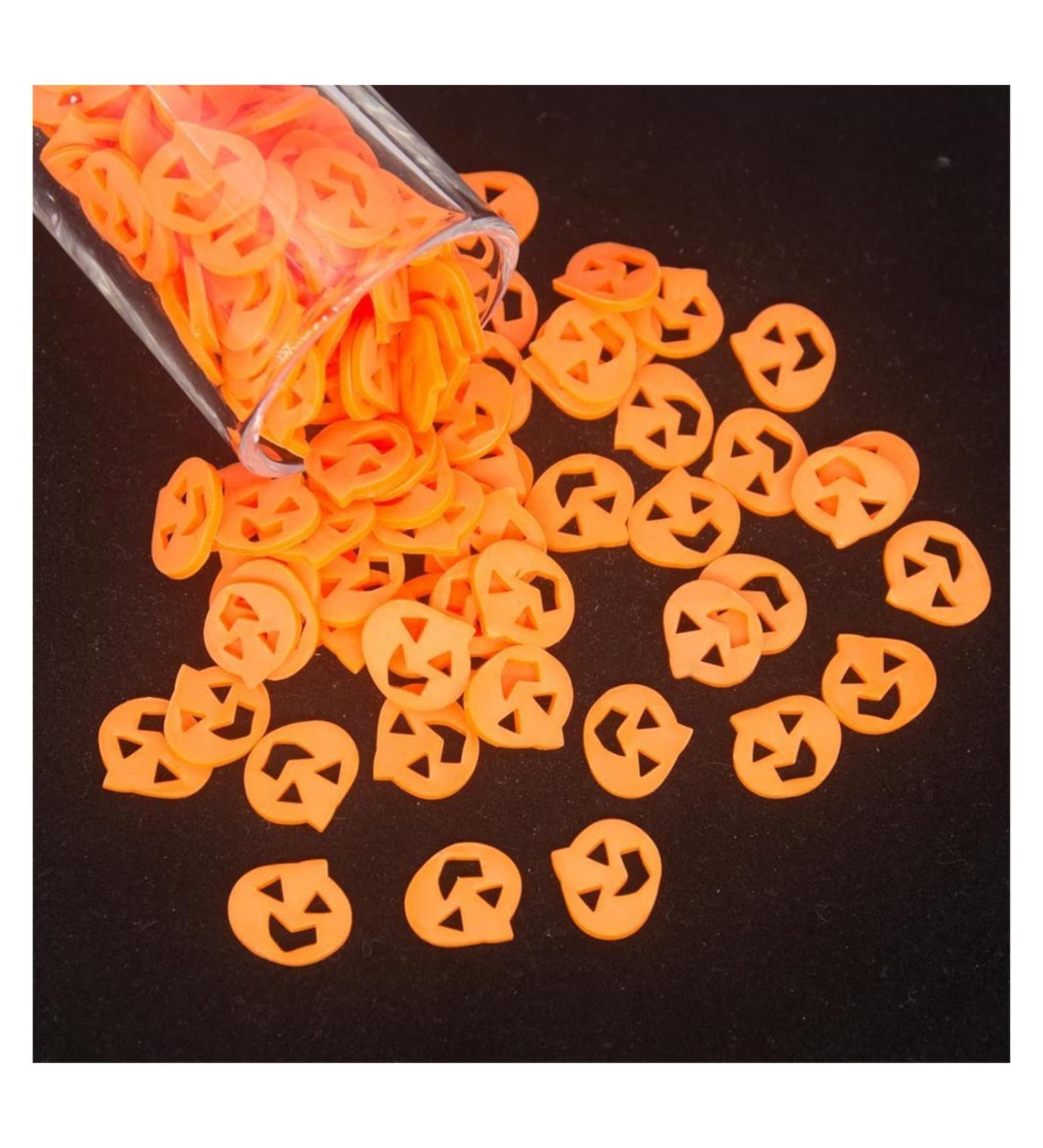 NIANTU1125 Halloween Cat Cherry Gingerbread Man Christmas Man Shape Polymer Clay Slices Colorful Sprinkles for Slimes Filling Gift (Color : 7 Big 65g)