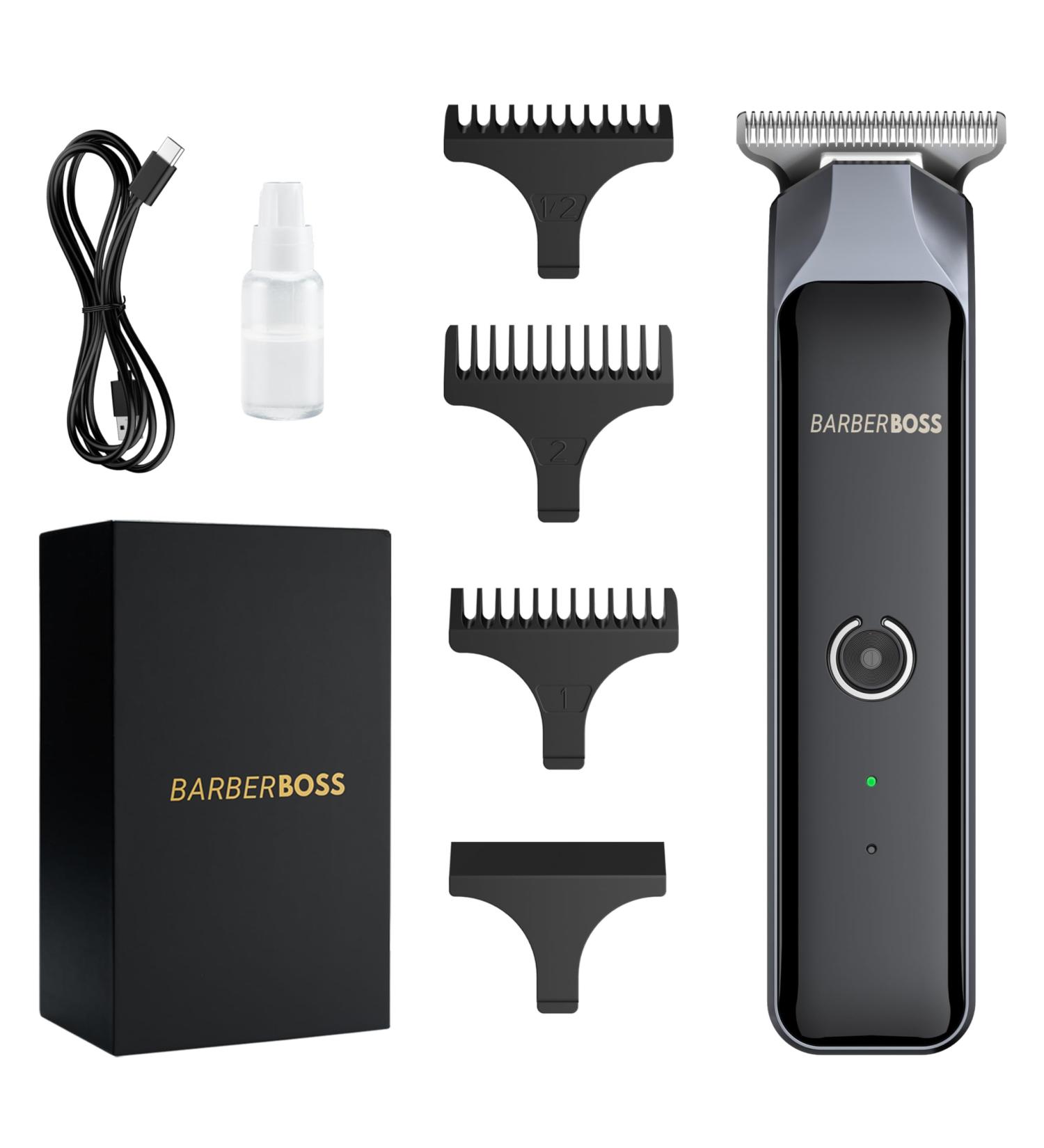 Barberboss Grooming Kit for Men: Hair and Beard Trimmer with 4 Guide Combs Cordless Men s Hair Clippers Comprehensive Haircut Set for Men - Buy Online on GoSupps.com