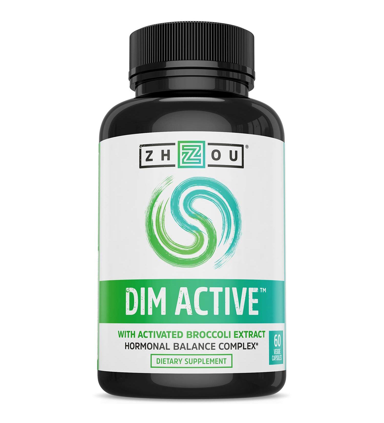 Zhou Nutrition DIM Active - Hormonal Balance Complex | 60 Veggie Capsules - Buy Online on GoSupps.com