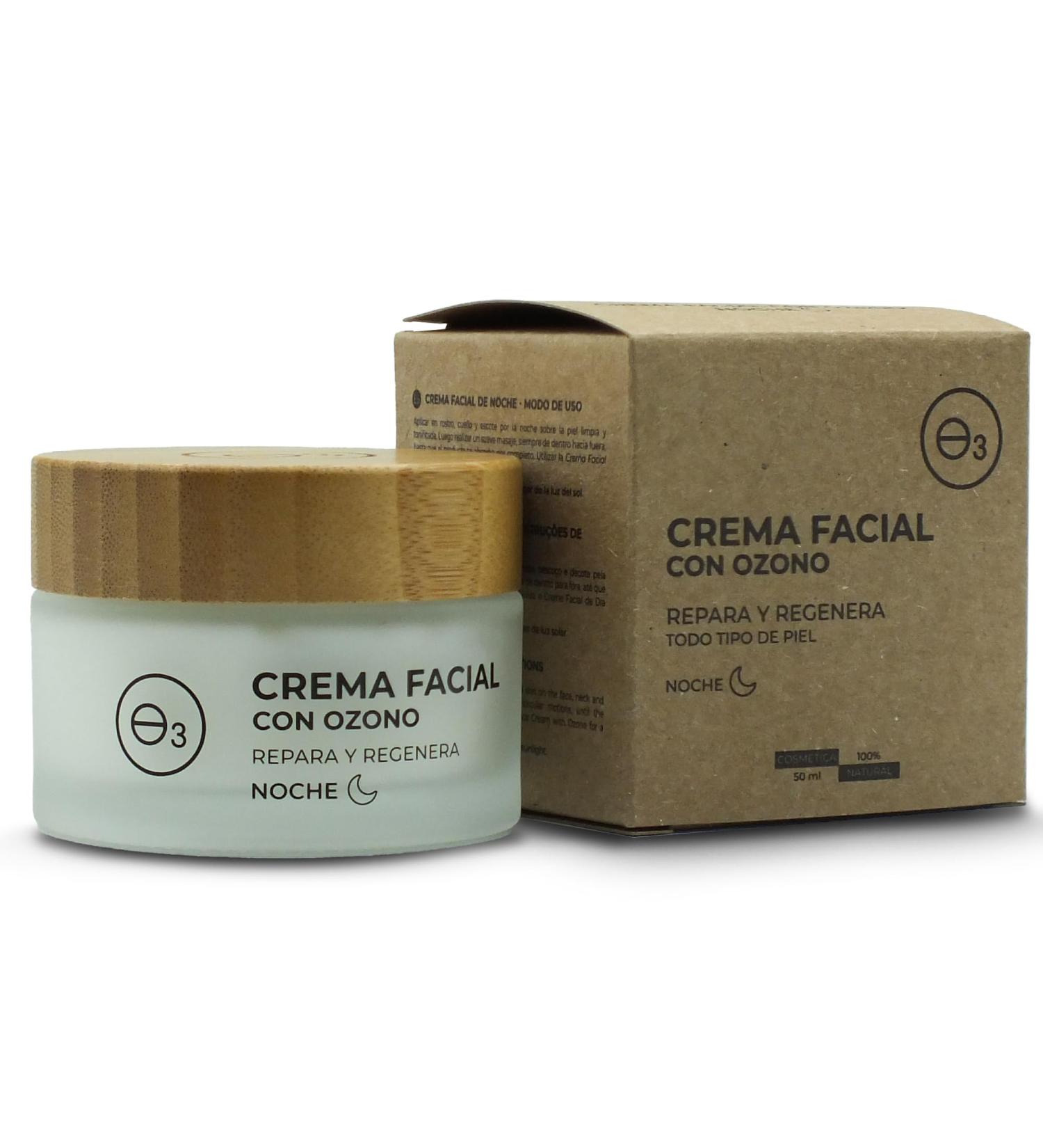OZONO D'OR - Anti-blemish night cream for the face with organic ozone. 100% natural eliminates rosacea | Face moisturizer | Skincare certificate - Buy Online on GoSupps.com