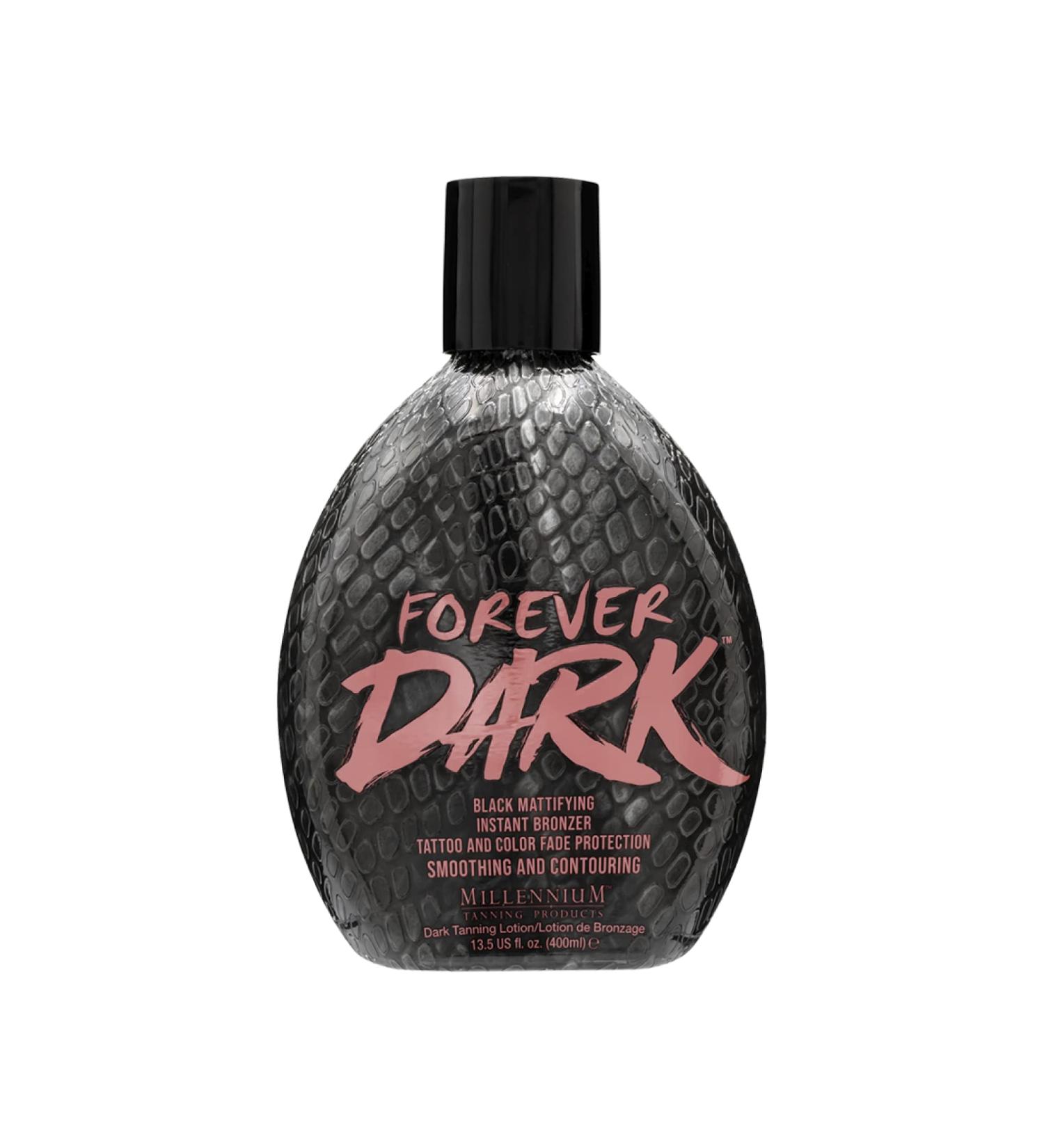 Millennium Tanning Forever Dark Black Mattifying Instant Bronzer Tanning Lotion 13.5oz - Skin-Perfecting Formula - Buy Online on GoSupps.com