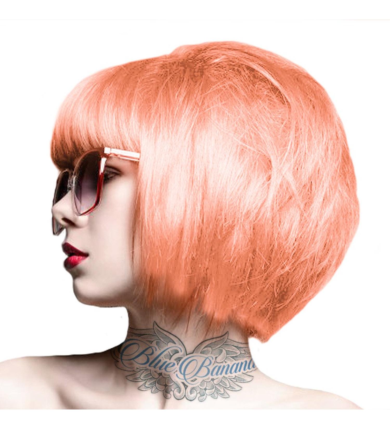 4 Crazy Color Semi Permanent Hair Colour Dyes by Renbow 100ml Peachy Coral 70 Pink 100 ml (Pack of 1)