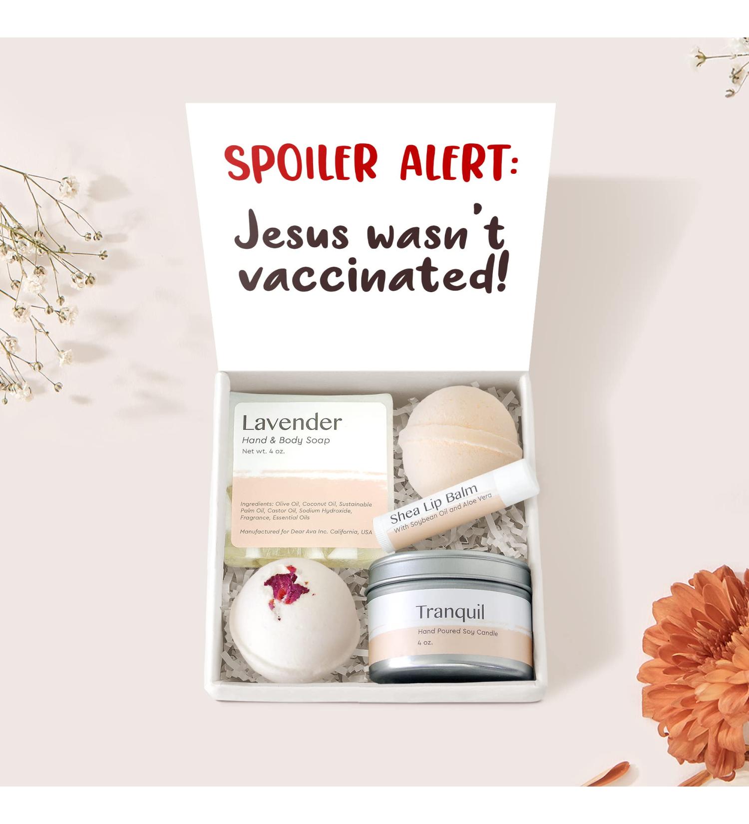 Dear Ava Spa Gifts for Women | Organic Self Care Luxury Bath & Body Kit - Anti-Stress Relaxation Set with Heartfelt Card - Perfect Gift Idea - Buy Online on GoSupps.com