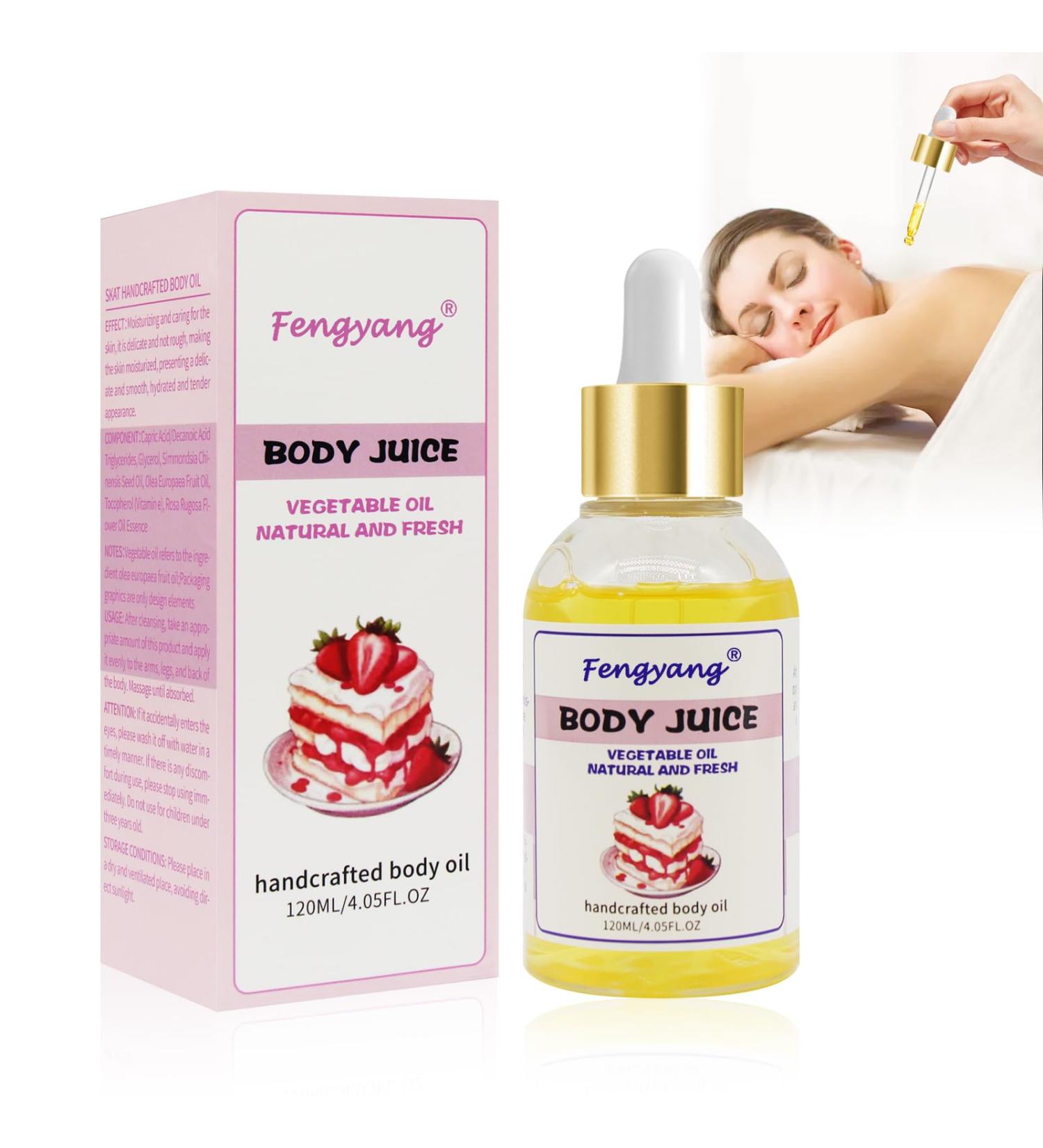 Fengyang Body Juice Oil Body Juice Oil Strawberry Moisturizing Body Oil Strawberry Shortcake Body Oil Strawberry Body Juice Oil - Buy Online on GoSupps.com