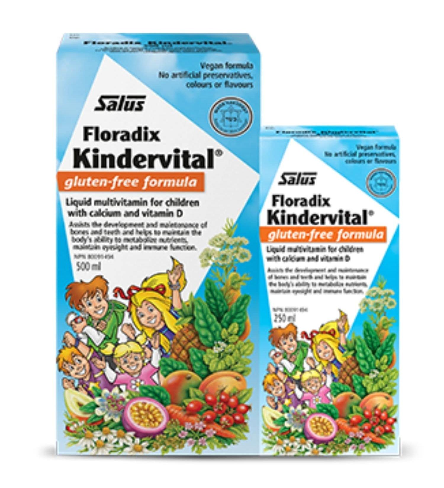 SALUS Kindervital Liquid Multivitamin for Kids Bonus Pack (500ml+250ml) - Buy Online on GoSupps.com