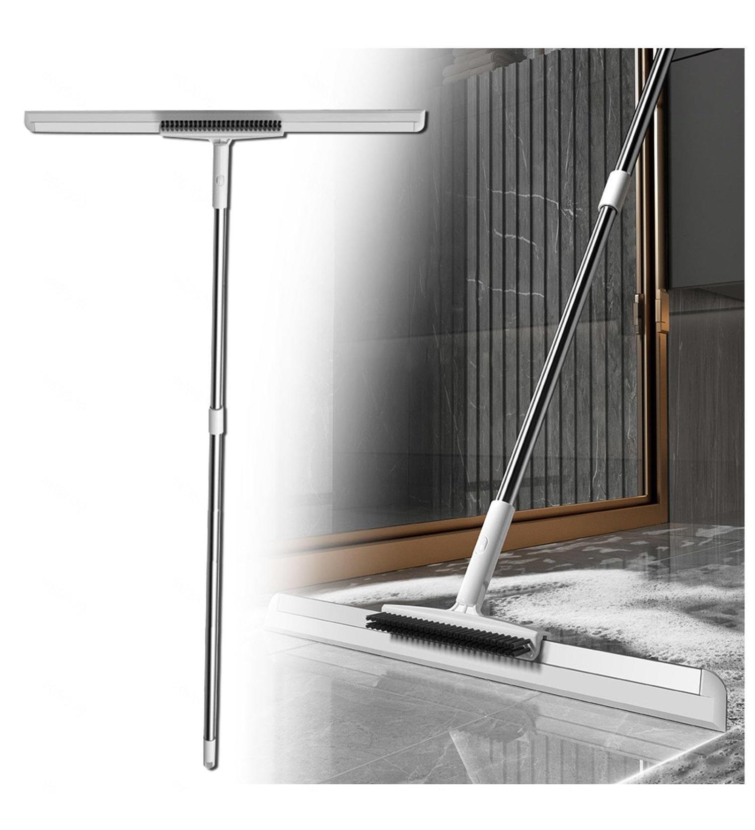 RRRYYYZZ Squeegee for Floor with Brush and 2 Scrape 49'' Adjustable Handle Floor Squeegee for Tile Floor Floor Squeegee Heavy Duty for Smooth Floors Rugs Windows - Buy Online on GoSupps.com