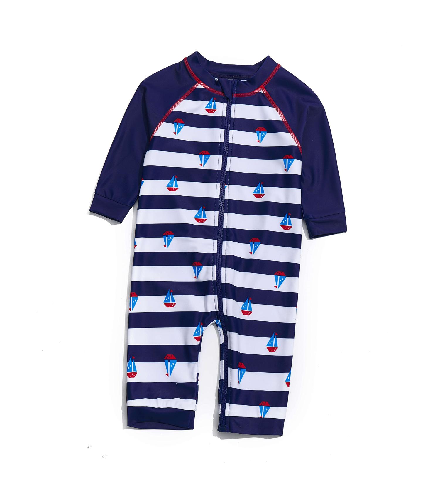 BONVERANO Baby Boys Swimsuit | Toddler Bathing Suit with UPF 50+ Sun Protection | 24 Months - Buy Online on GoSupps.com