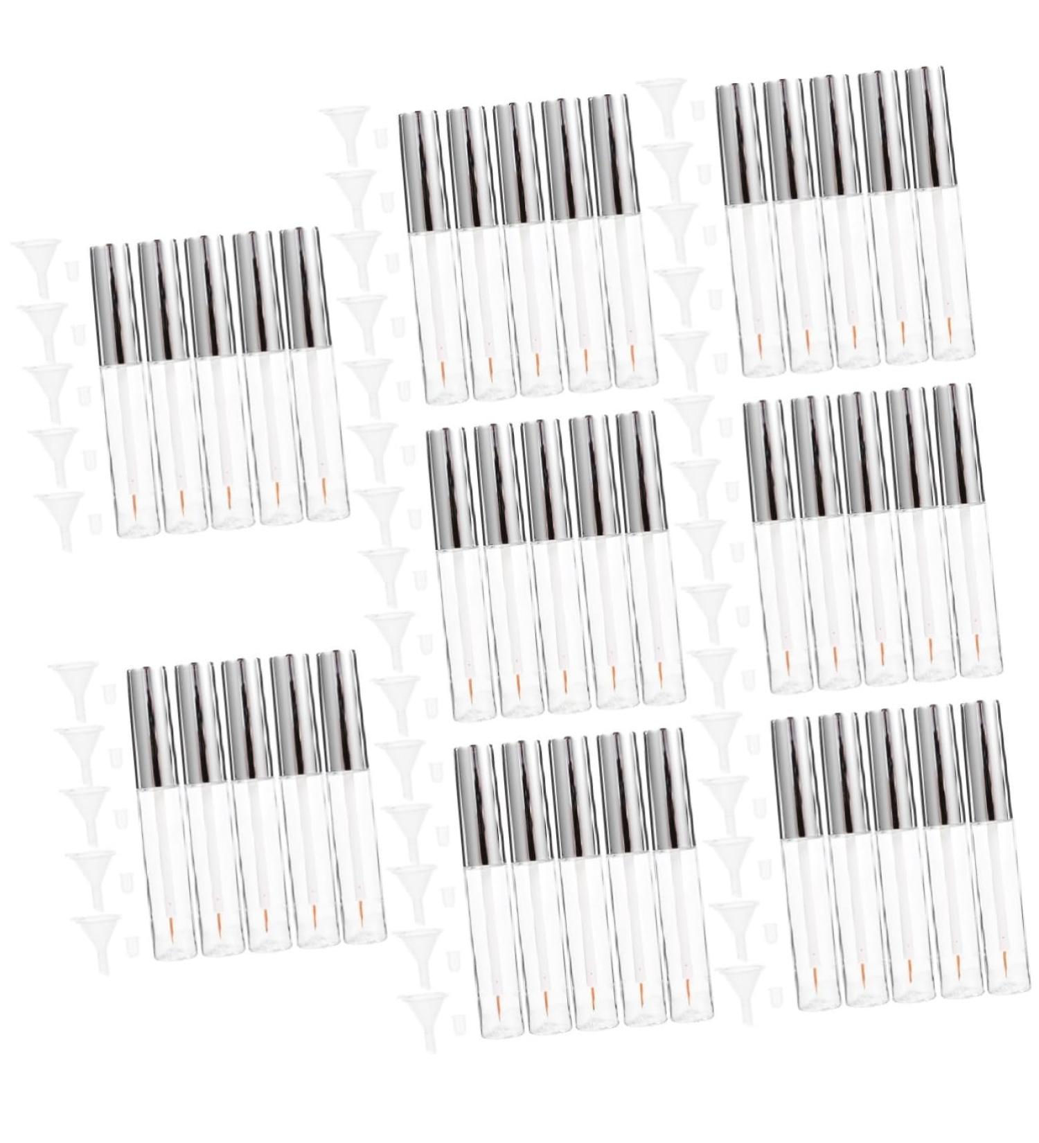 HAPINARY 40 Pcs Empty Mascara Tube and Wand Seed Oil Empty Lip Balm Tubes oil Lash Serum Transparent - Buy Online on GoSupps.com