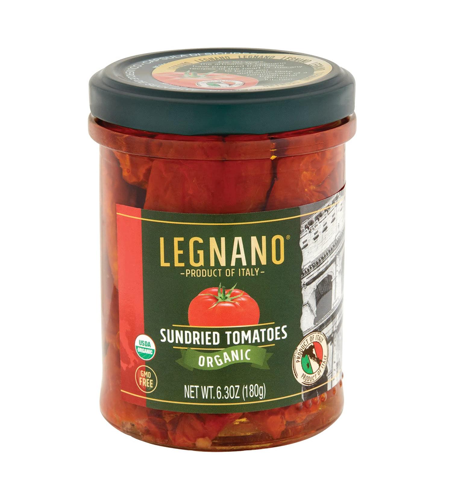Legnano Organic Sun Dried Tomatoes | Authentic Italian USDA Organic & Non-GMO | Made in Italy | 6.3 oz Jar - Buy Online on GoSupps.com