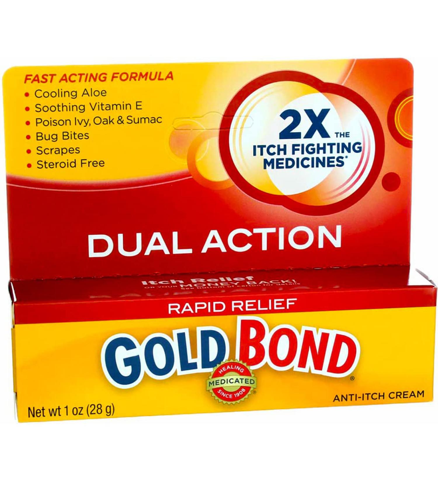 Gold Bond Rapid Itch Relief Maximum Strength 1oz Cream (3 Pack) - Fast Soothing Relief - Buy Online on GoSupps.com