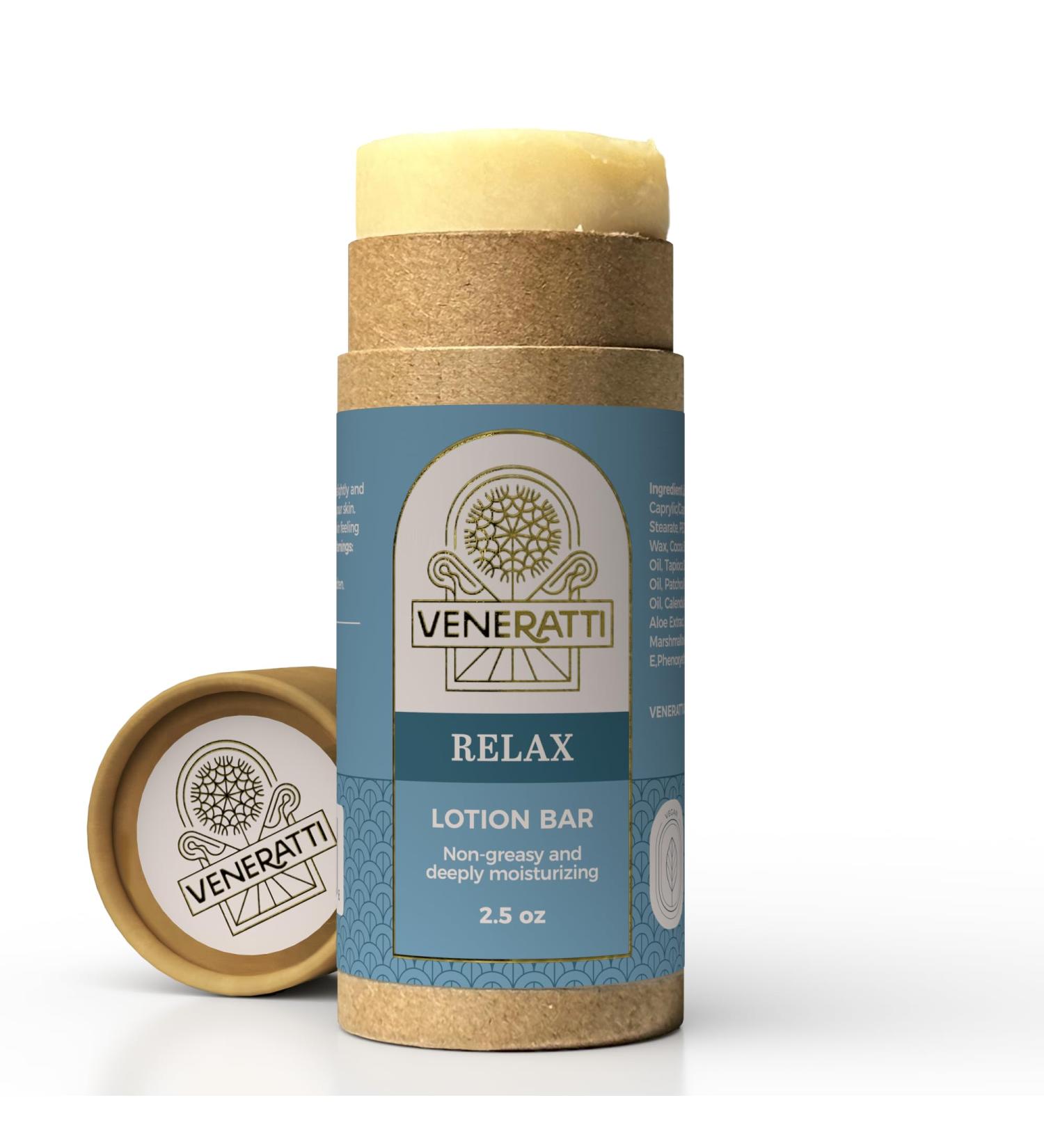 Lotion Bar with Relaxing Scent - Vegan & Eco-Friendly - Quick Absorption Solid Body Lotion for Dry Skin - Made in the USA - Perfect Travel Size for Women - Buy Online on GoSupps.com