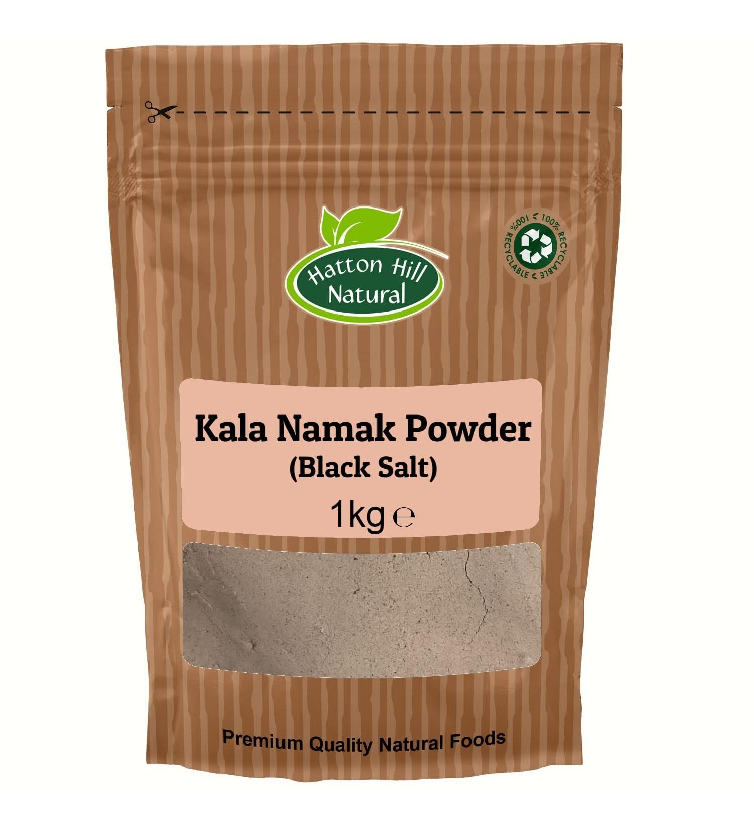 Kala Namak Powder (Black Salt) 1kg by Hatton Hill - Free UK Delivery