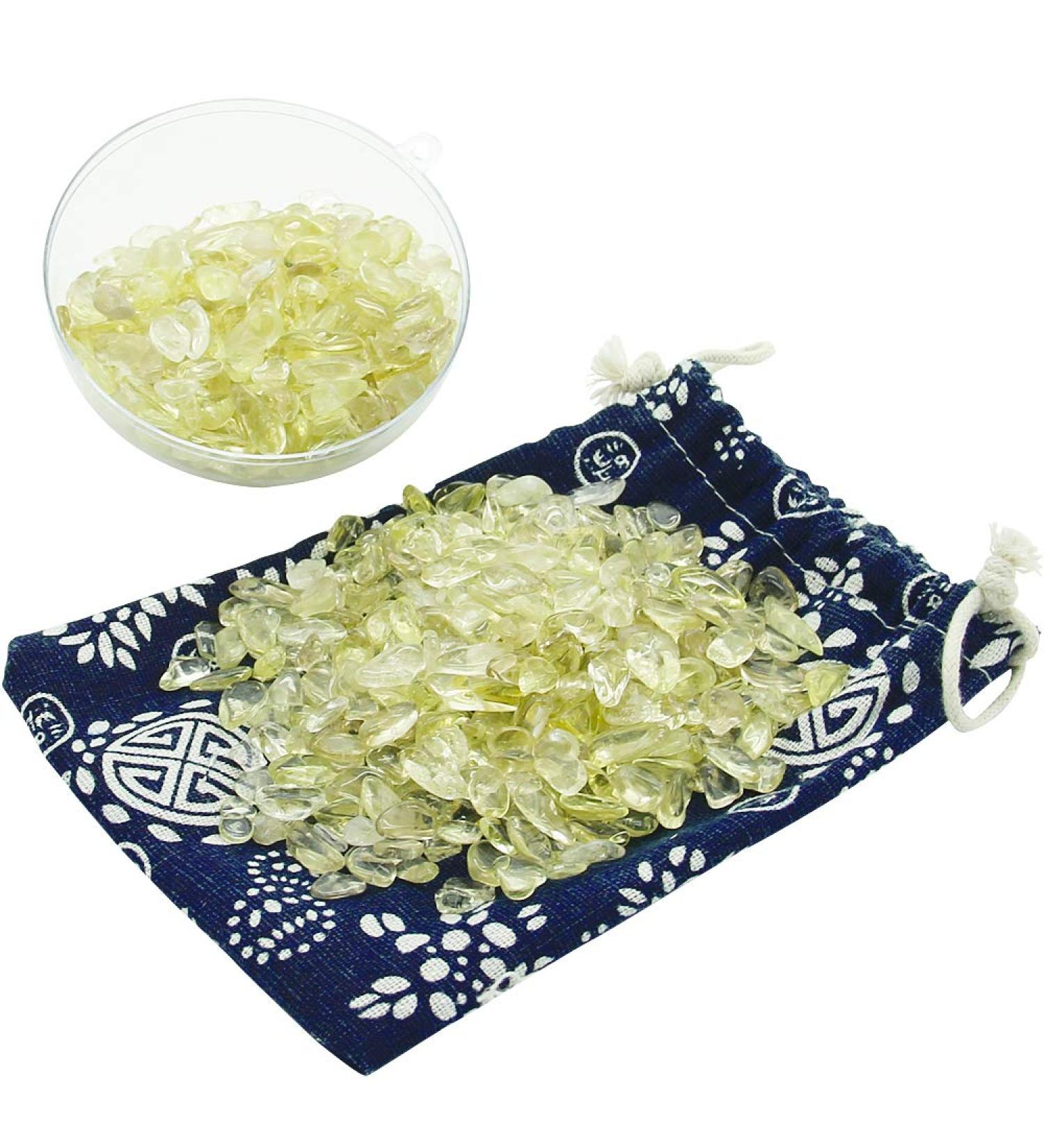 Buy Orienttrea 500g Citrine Stones - Healing Gemstones in Gift Box | Mini Chips & Drum Stones for Charging - Buy Online on GoSupps.com