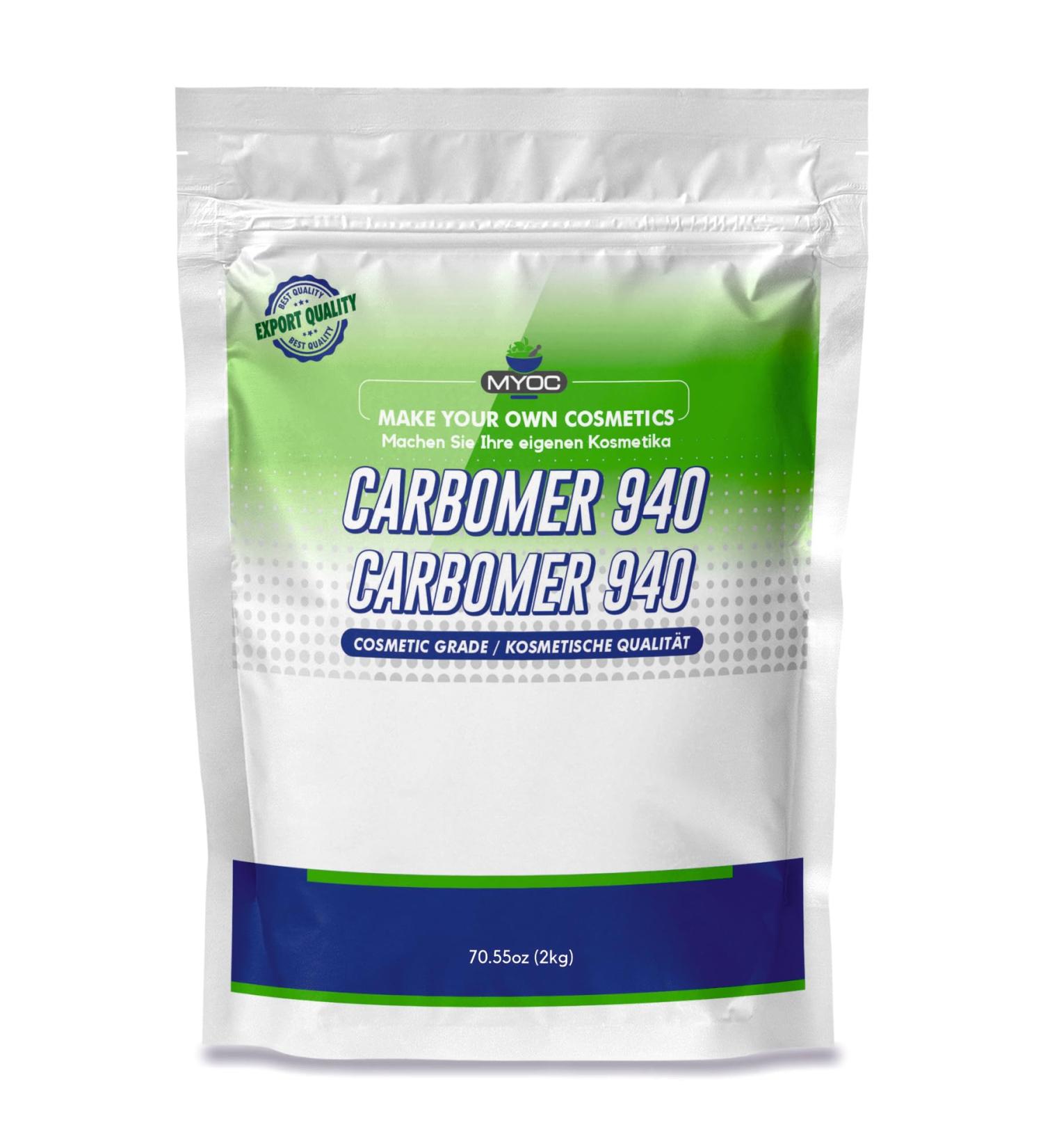 Myoc Carbomer 940 Powder thicker viscosity improver stabilizer for gels cream lotions hydrogel mask 2 kg